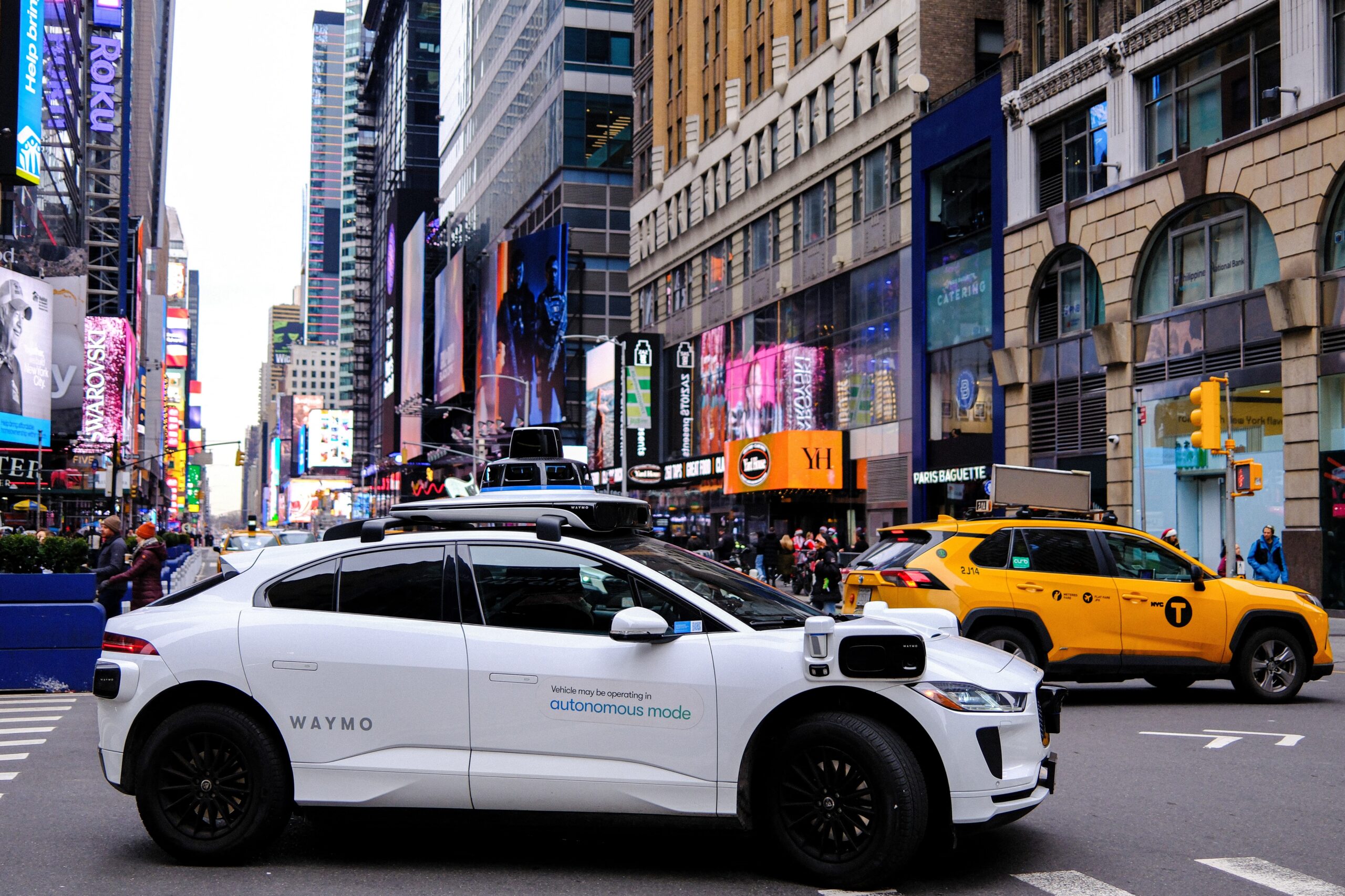 Waymo robotaxi in NYC