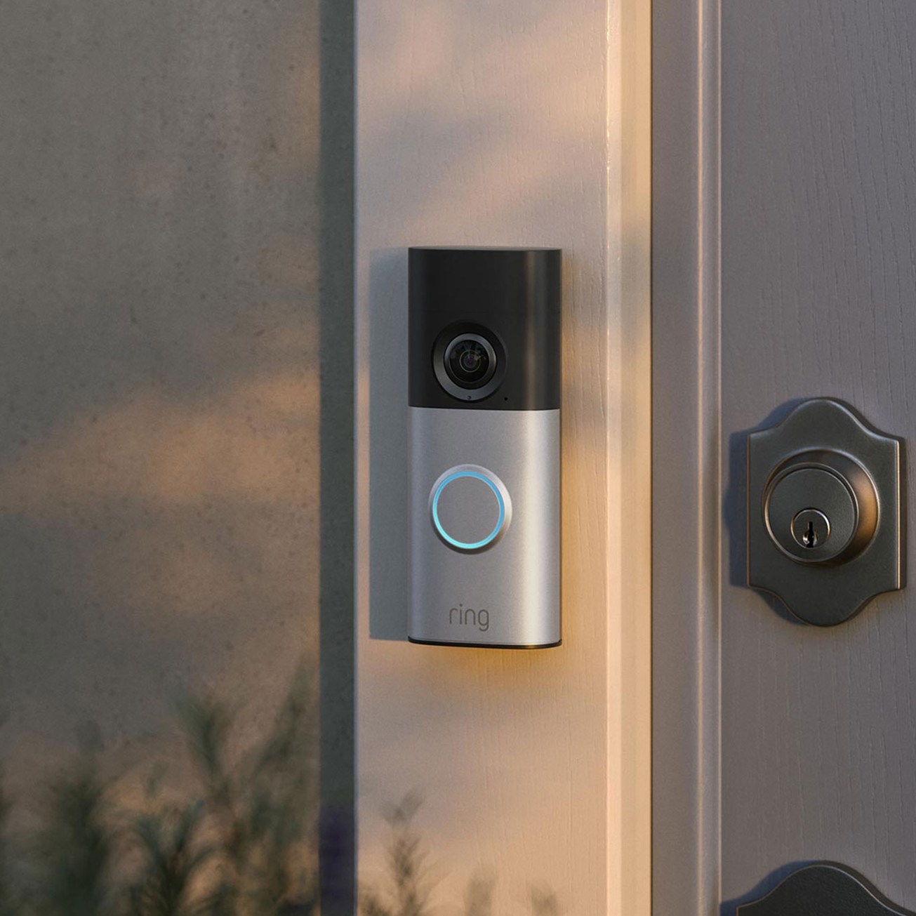 A photo of a Ring doorbell