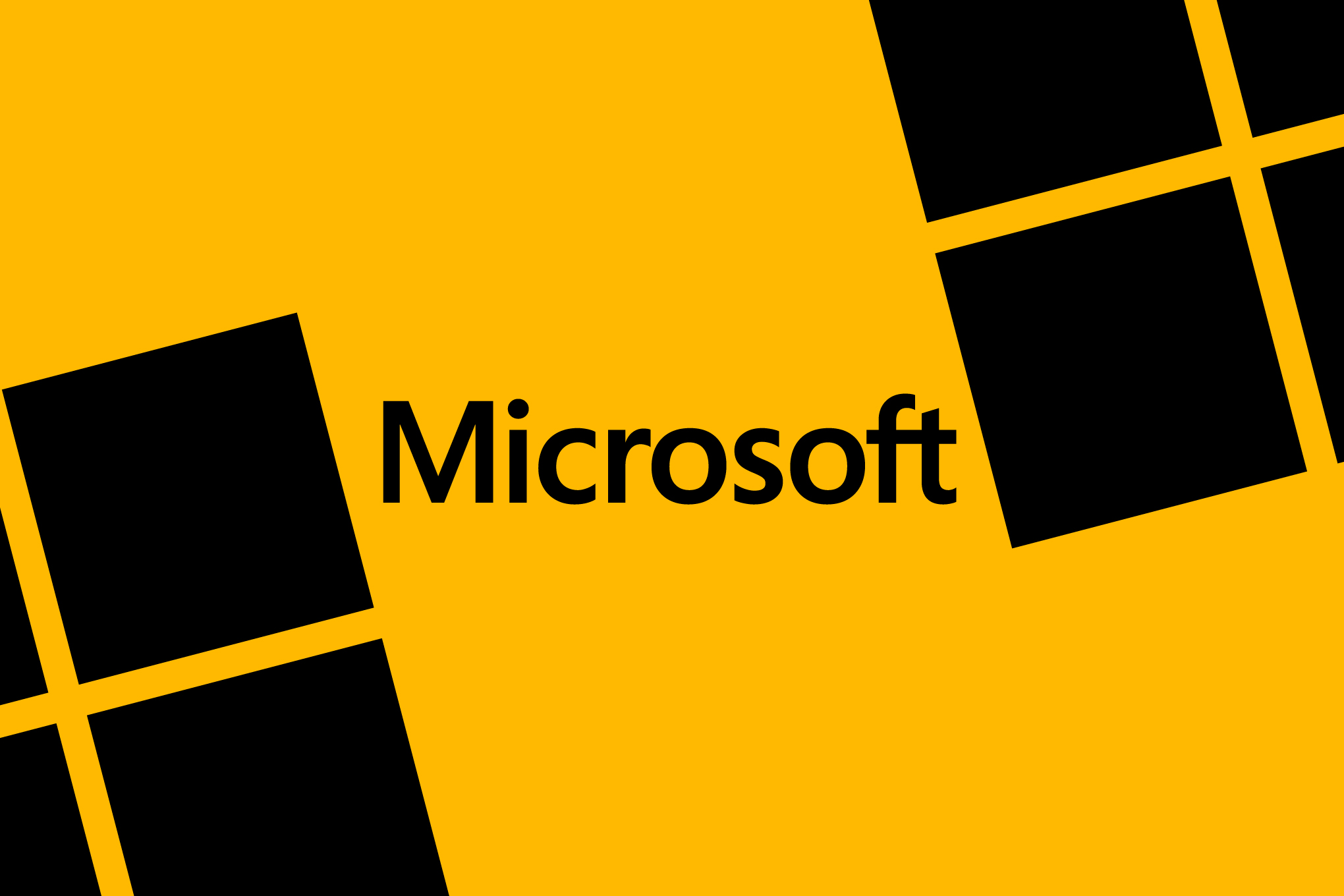 Vector illustration of the Microsoft logo.