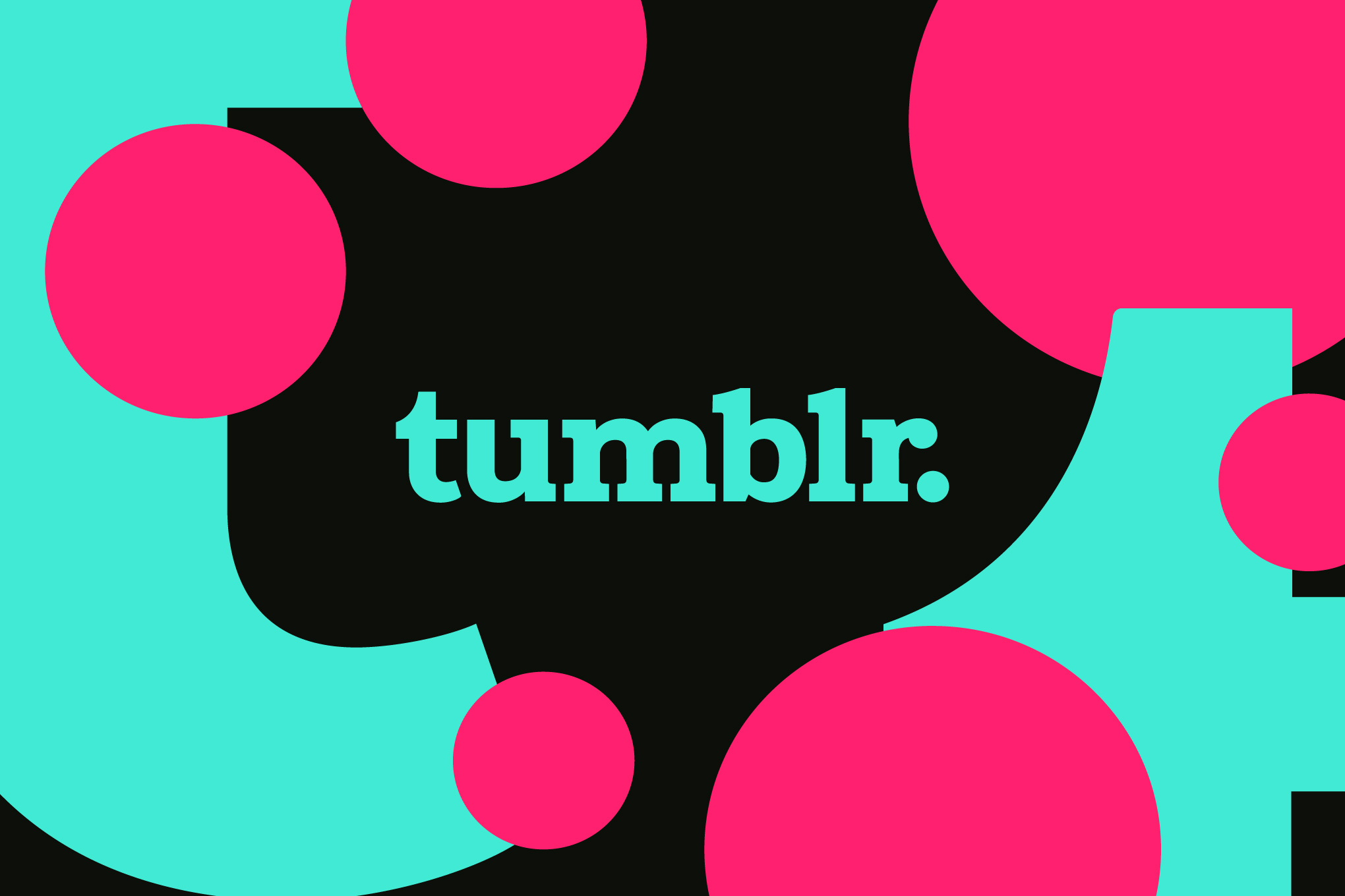 Illustration featuring the Tumblr wordmark logo