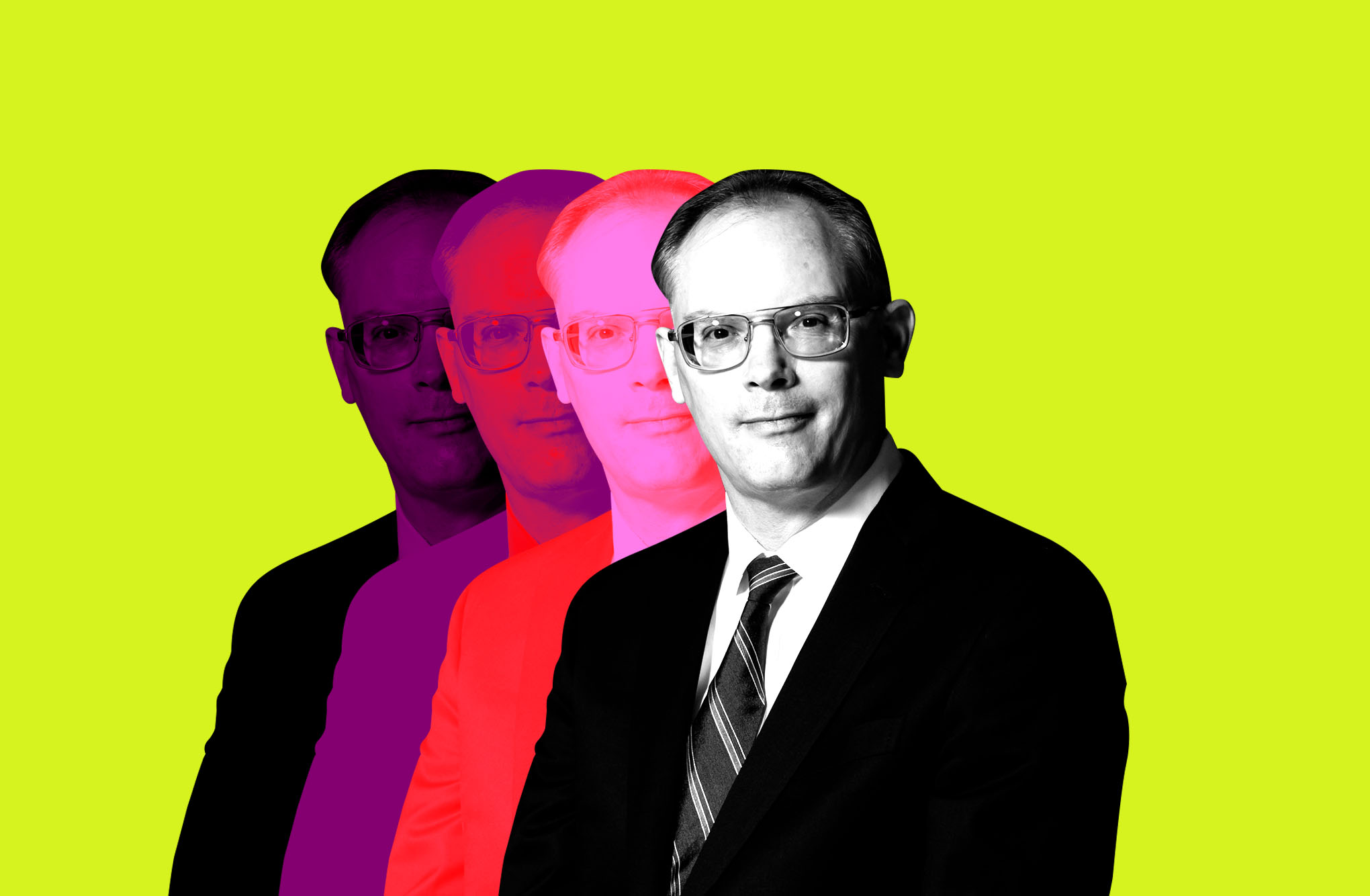 Photo illustration of Tim Sweeney.
