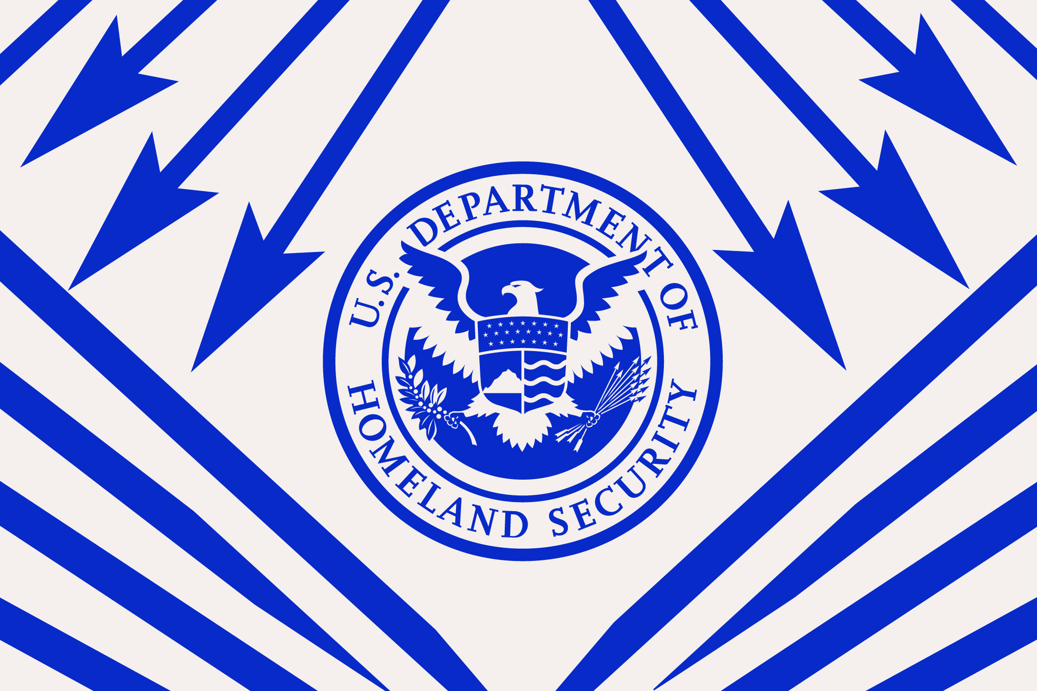 Department of Homeland Security seal on white background.