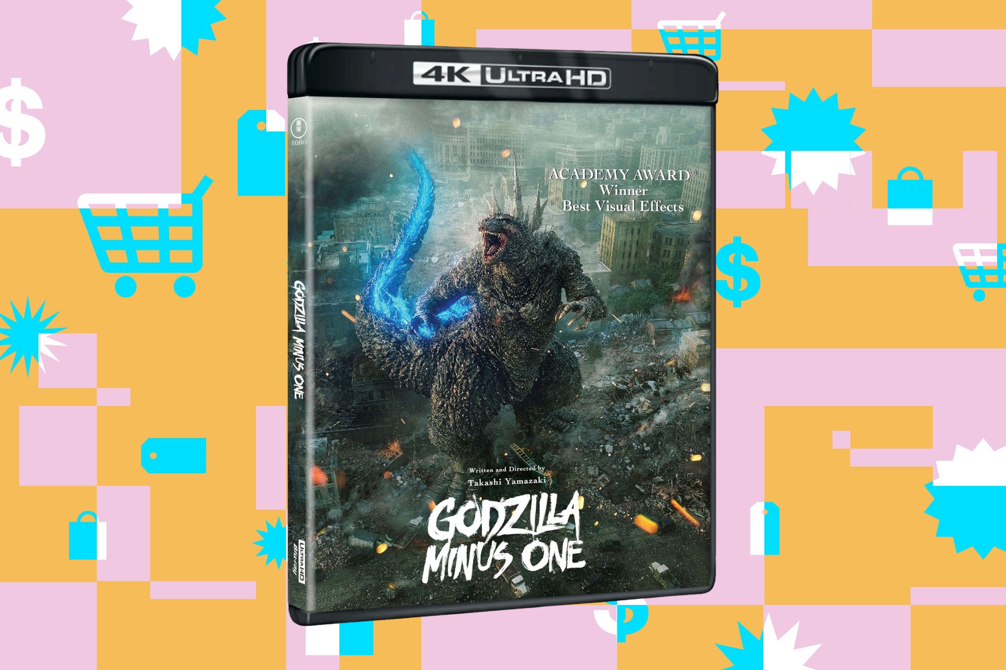 An image showing the Godzilla Minus One film on 4K Blu-ray.