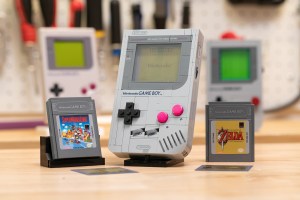 The Lego Nintendo Game Boy and everything that comes with.
