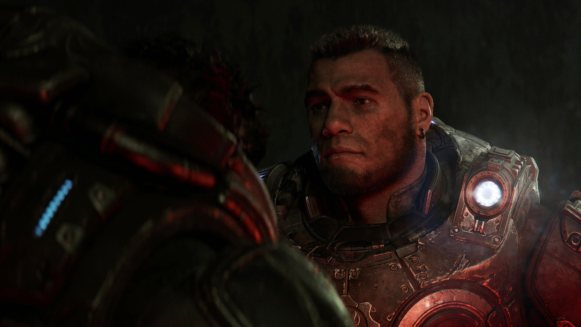 A screenshot from the video game Gears of War: E-Day.