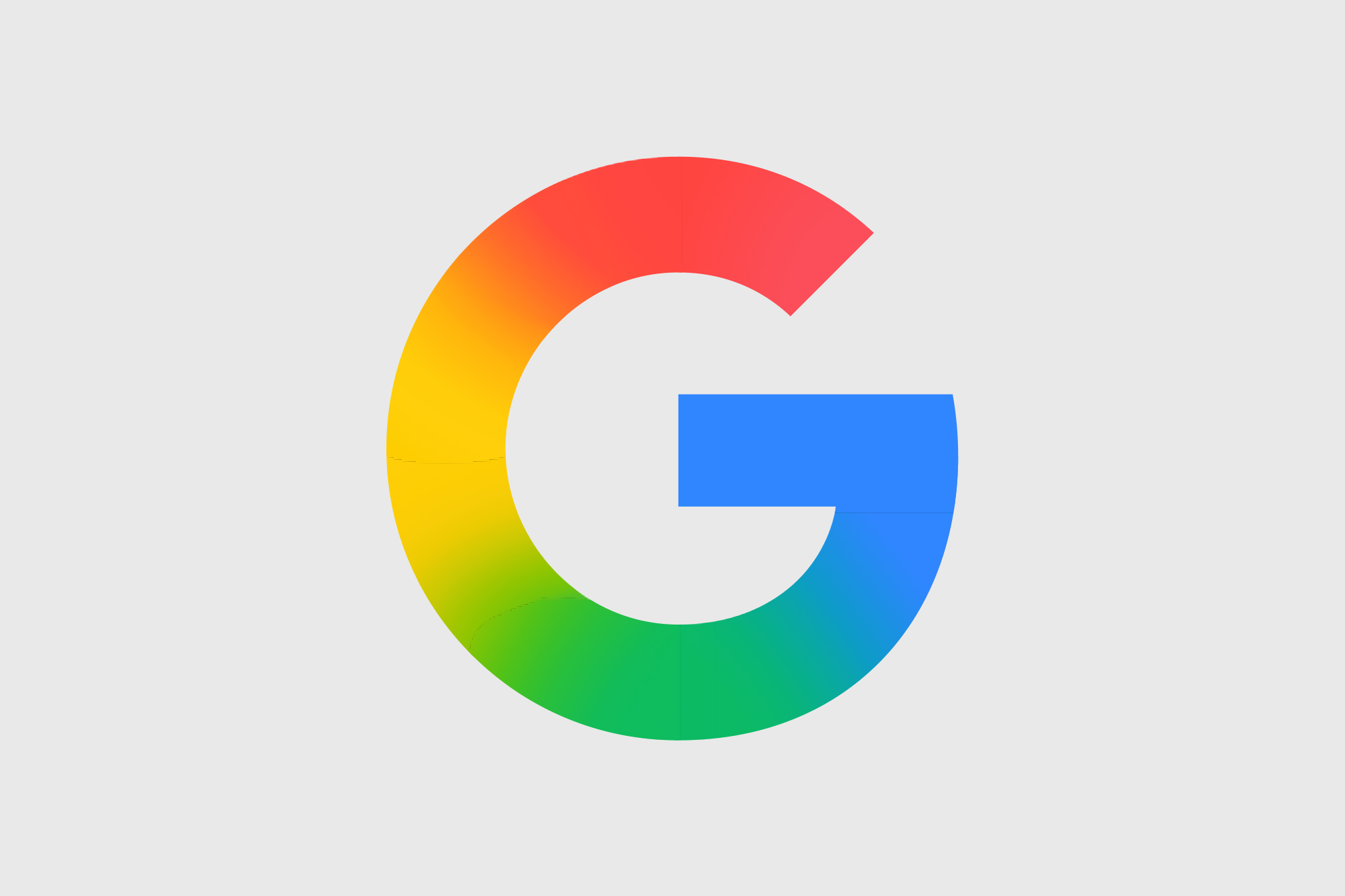 Google logo on white background.