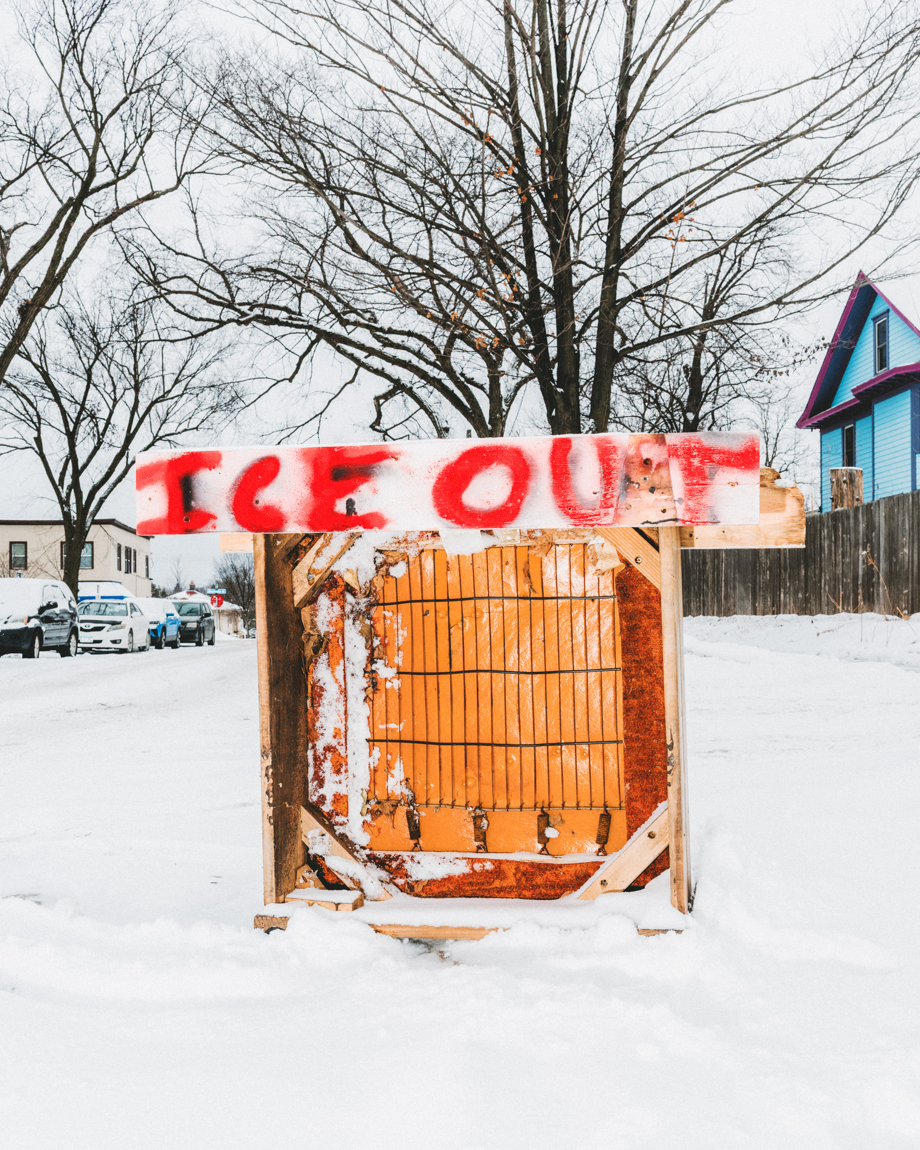 ICE Out sign in Minneapolis