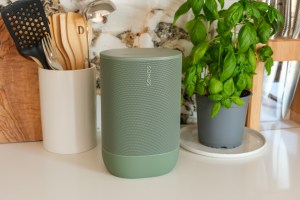 A photo of the Sonos Move 2 portable speaker.