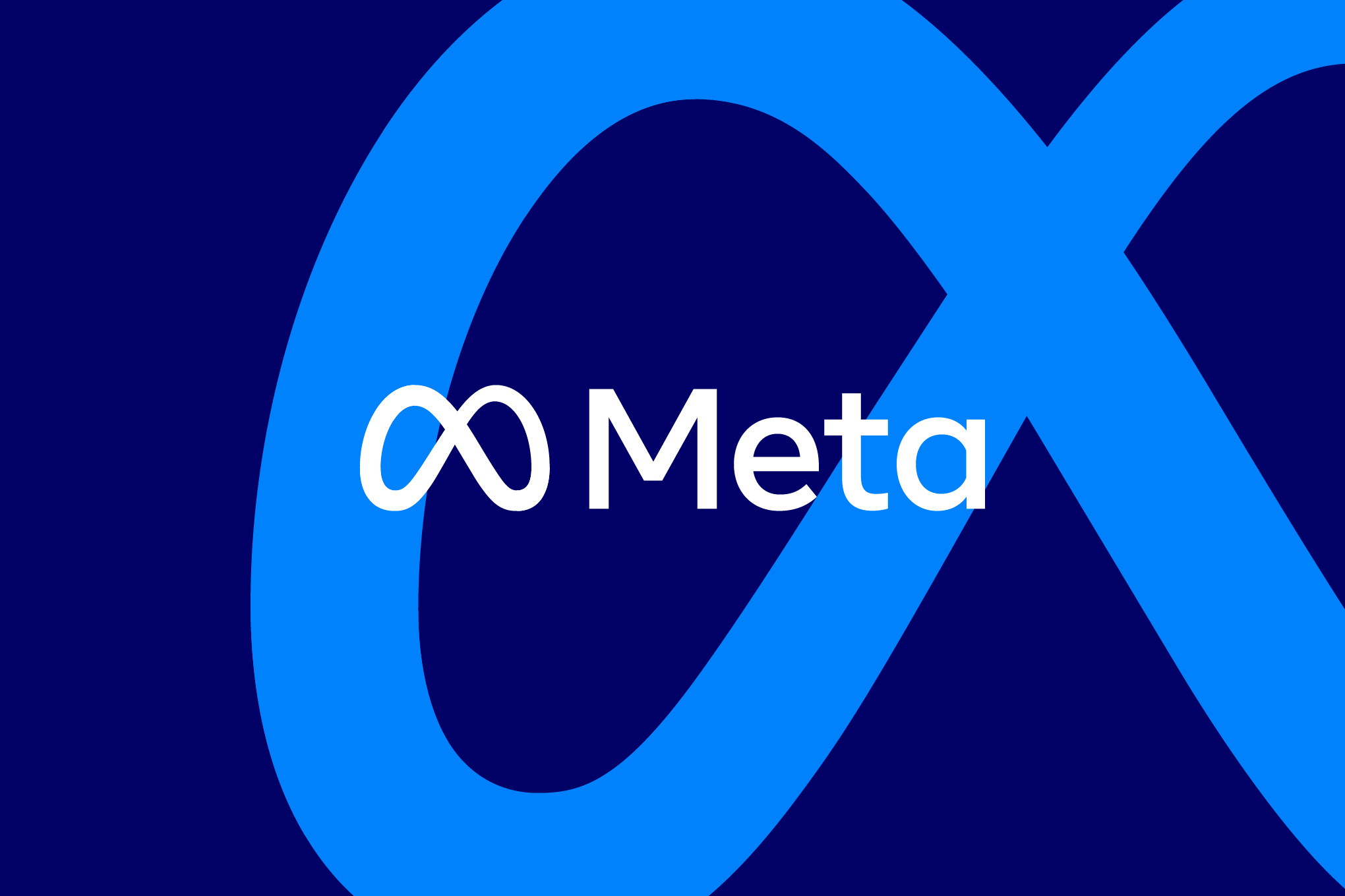 Vector illustration of the Meta logo.