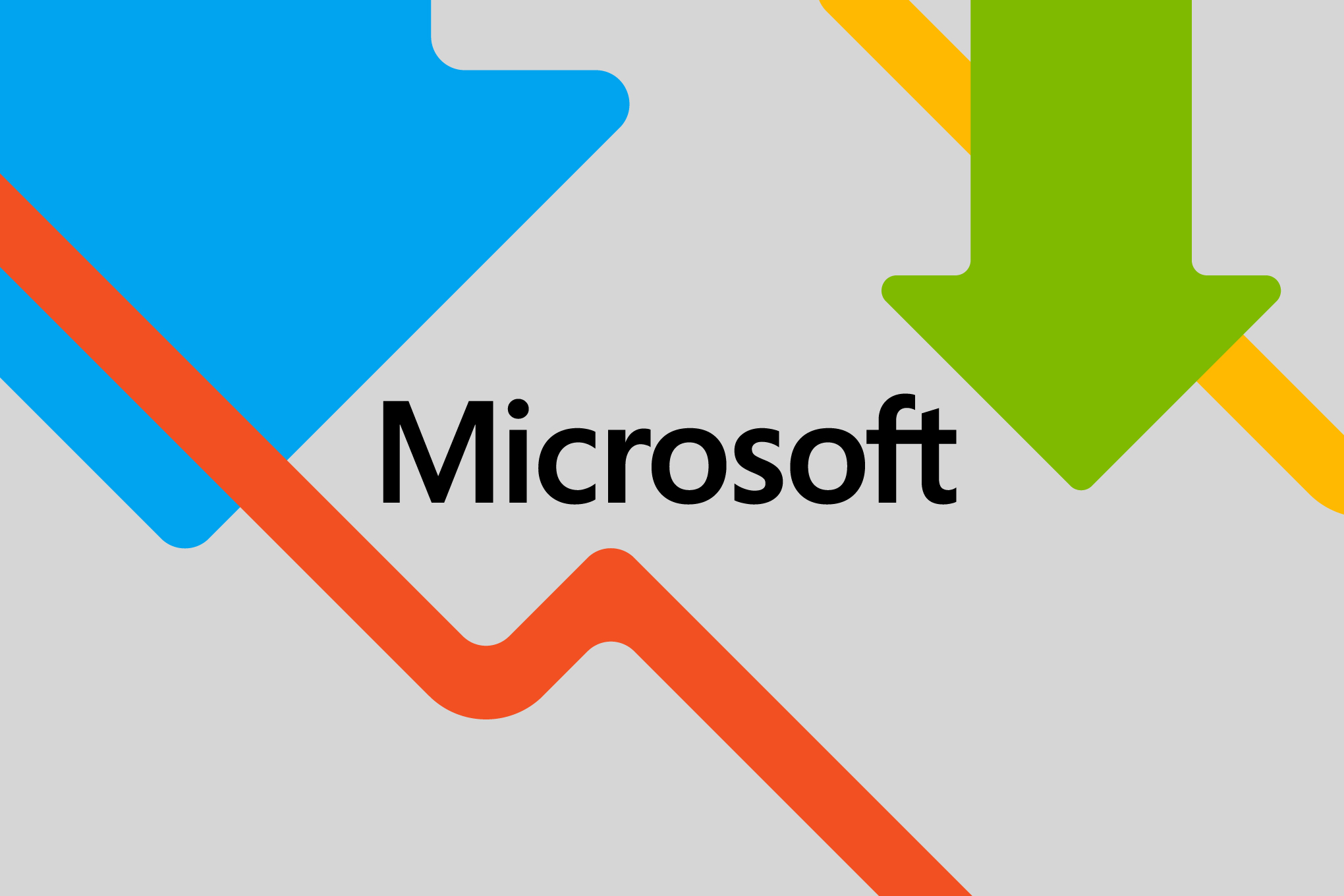 Vector illustration of the Microsoft logo.