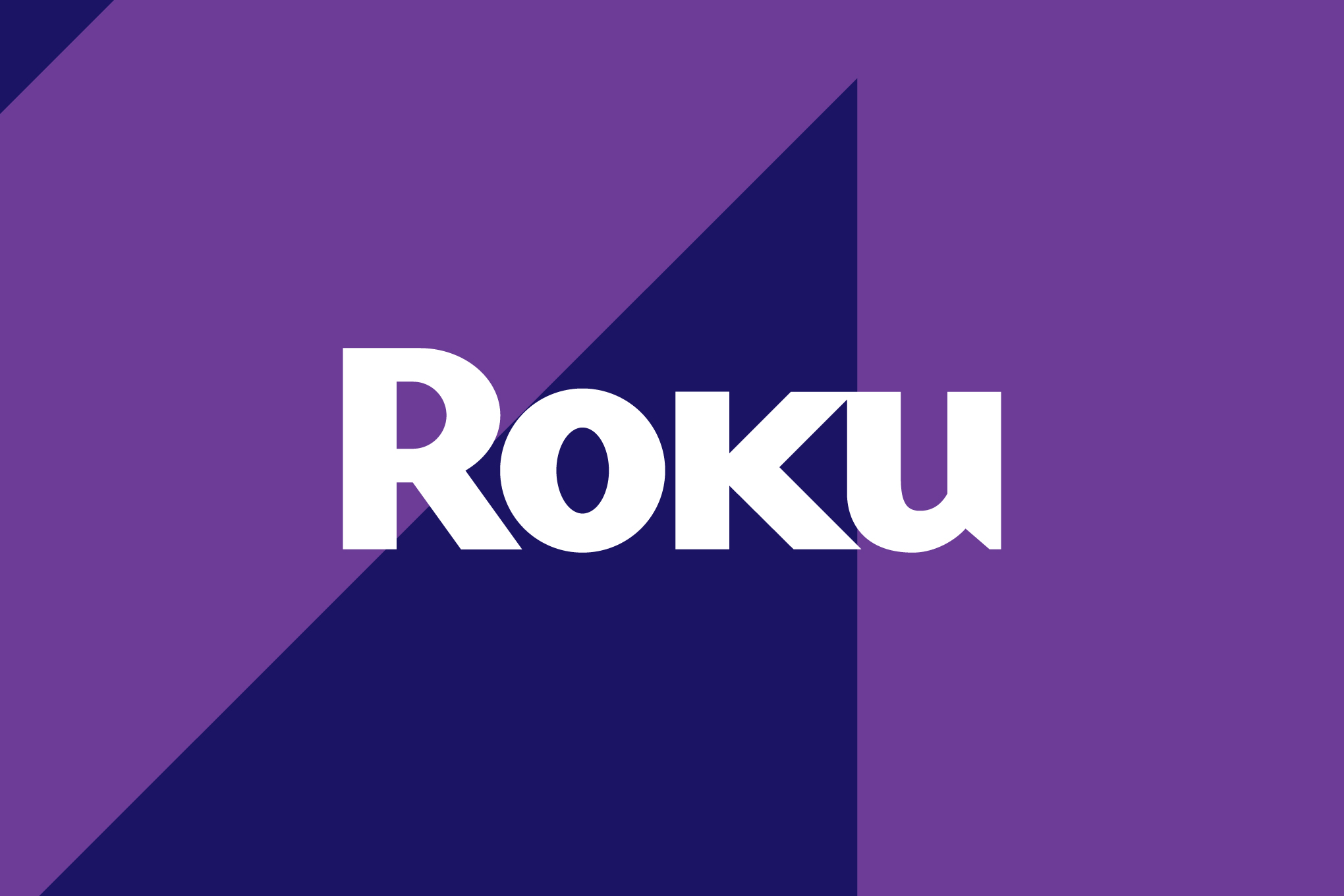 Vector collage of the Roku logo.