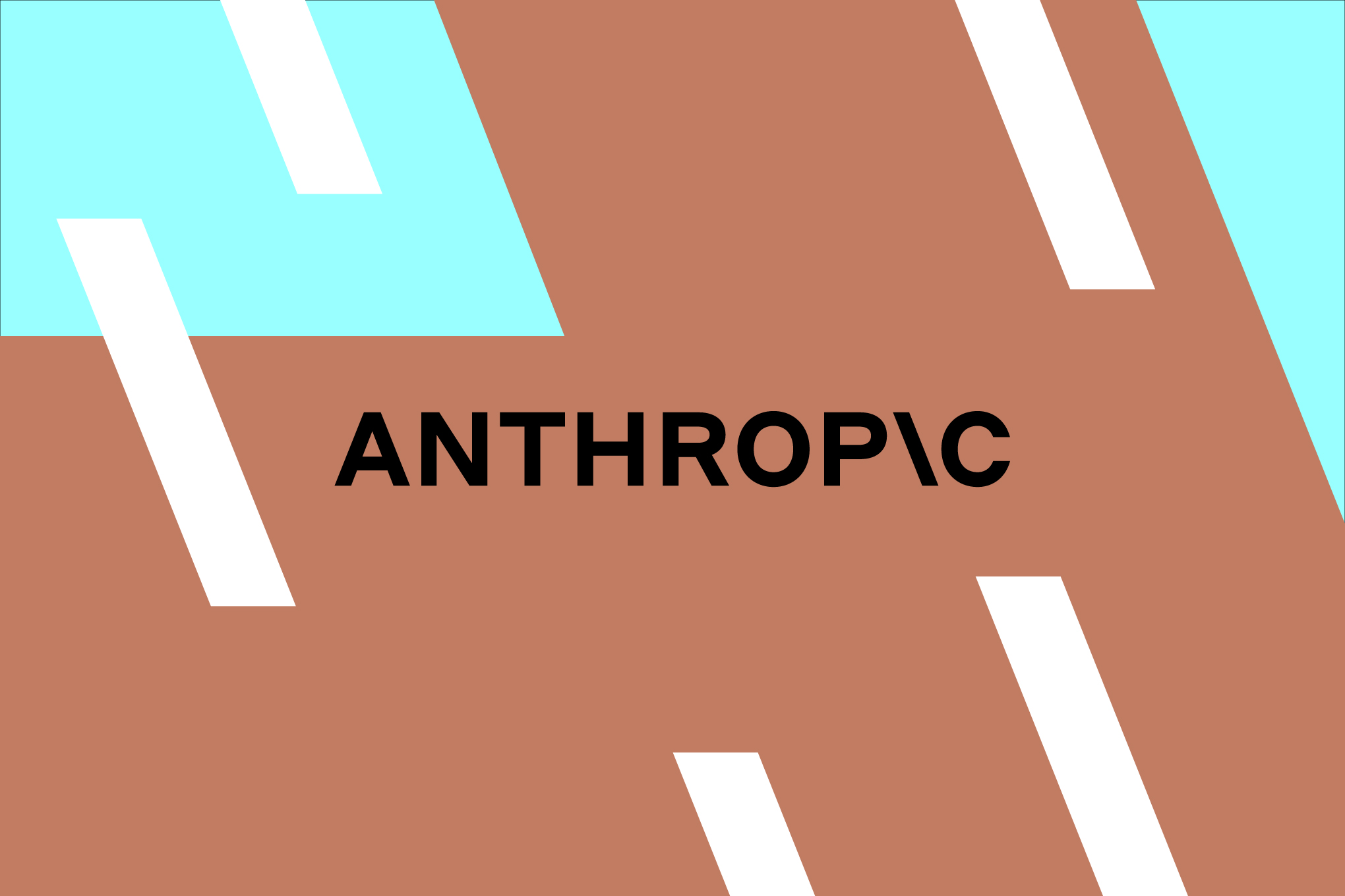 Vector illustration of the Anthropic logo.
