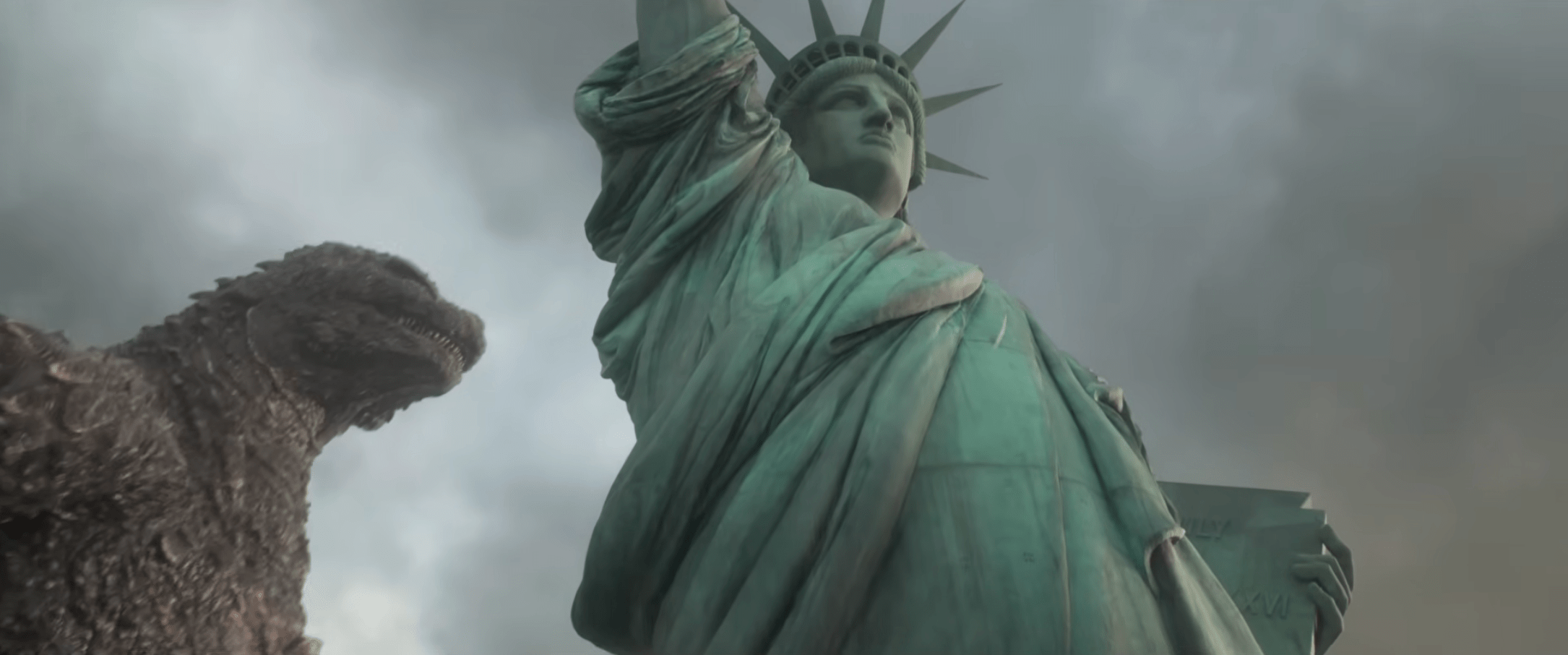 A screenshot from the film Godzilla Minus Zero.