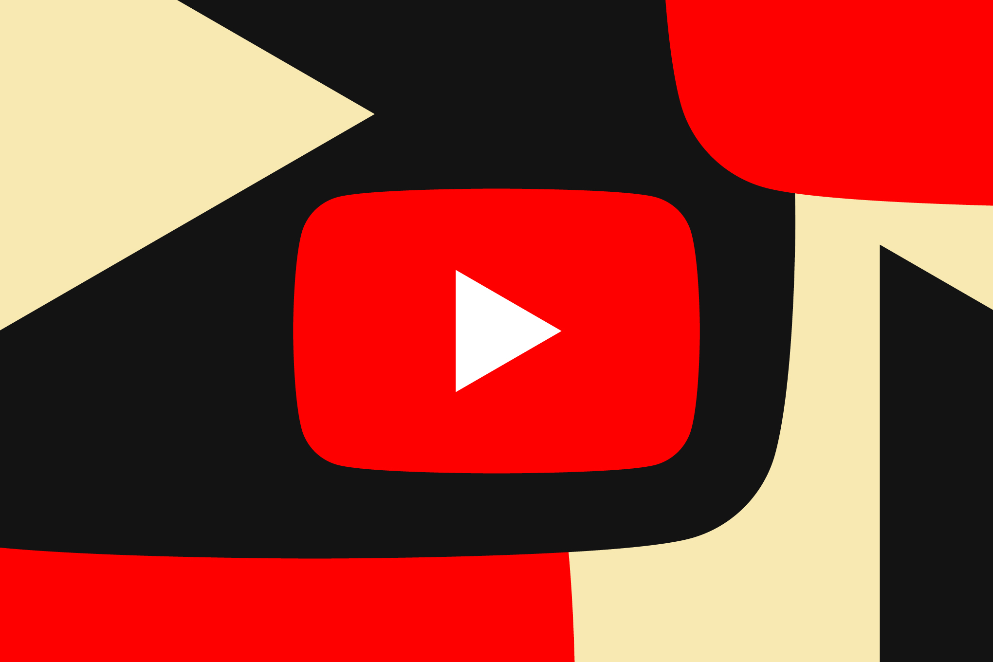 Illustration of the Youtube logo.