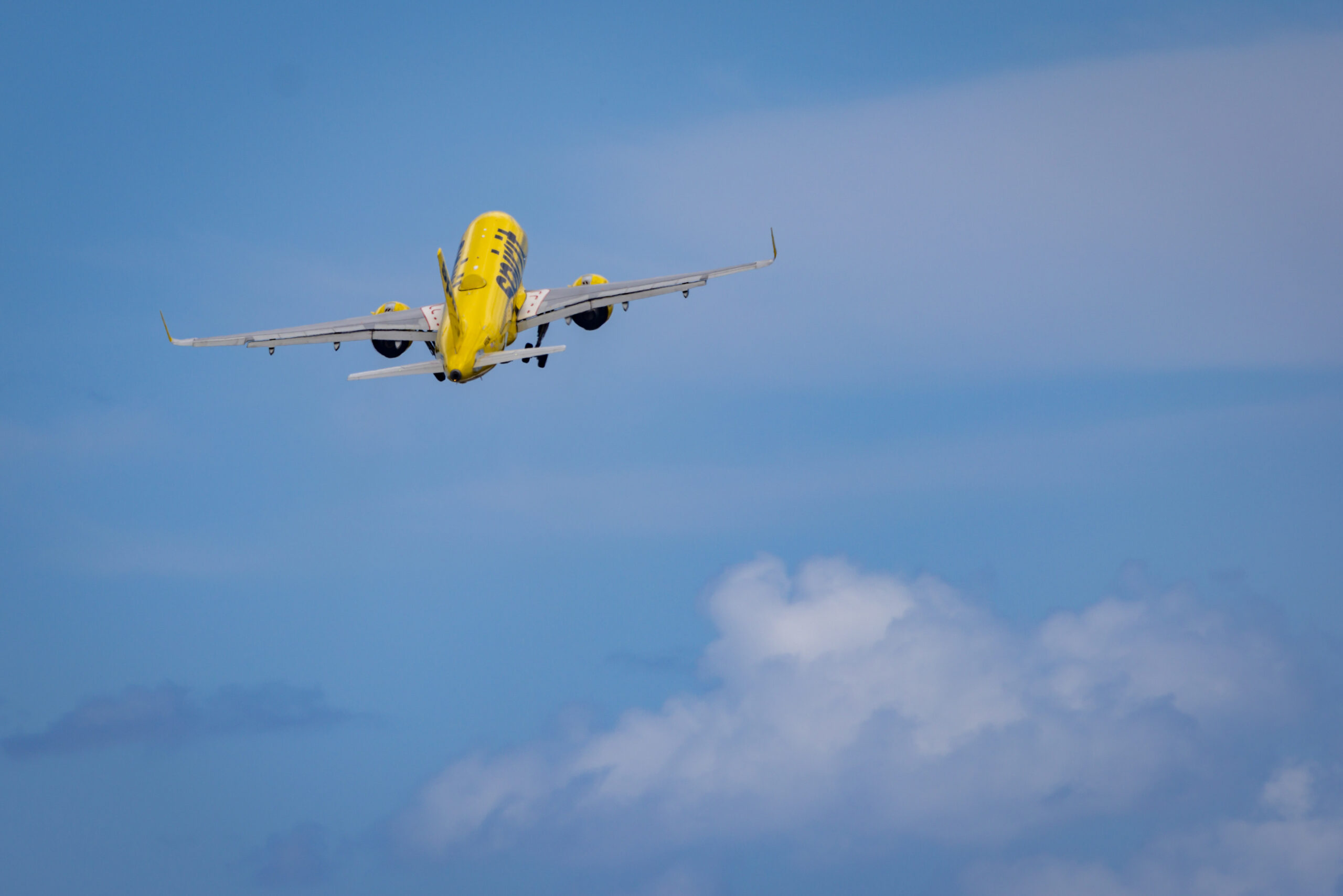 Spirit Airline airplane taking off