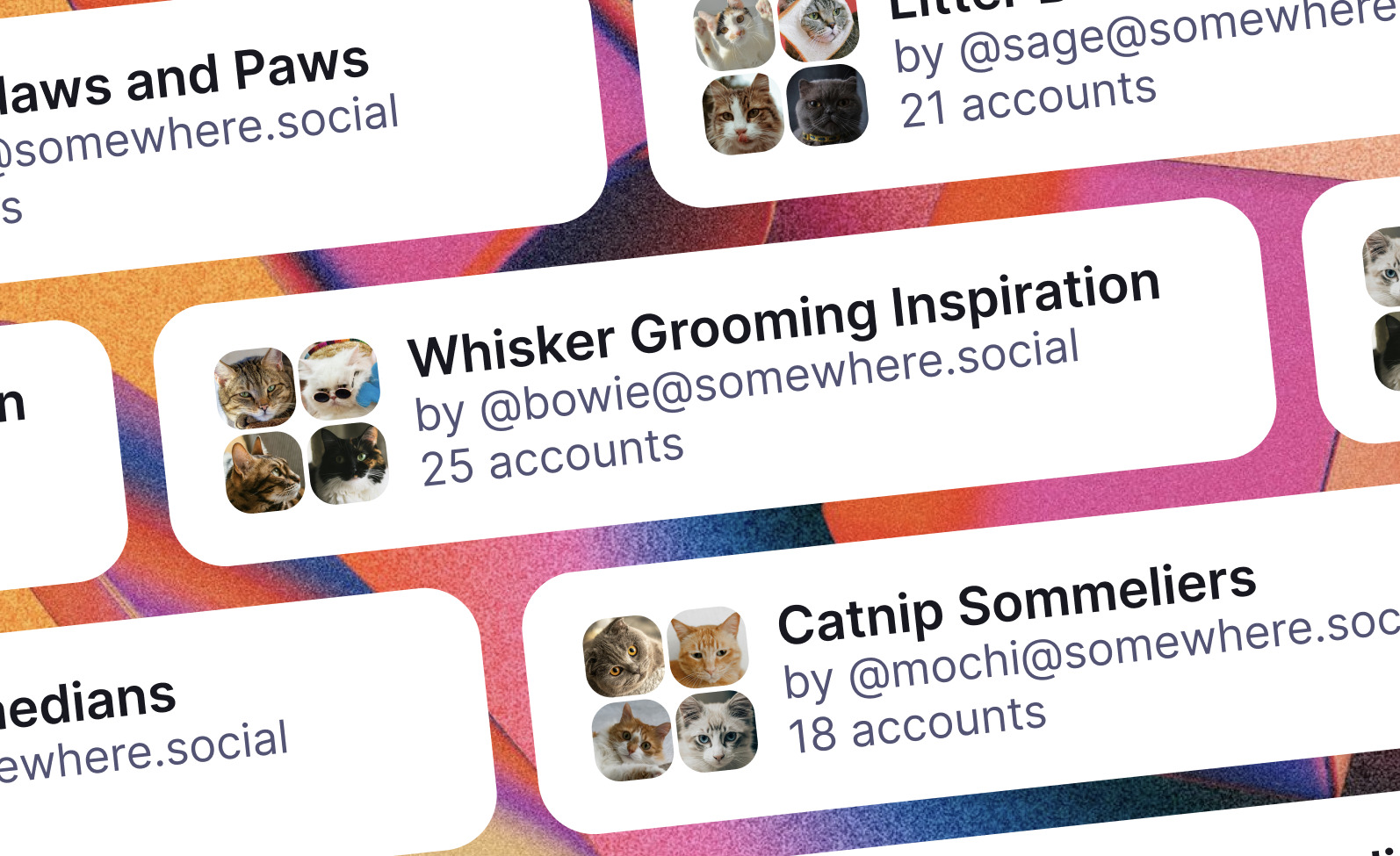 An image showing Mastodon Collections