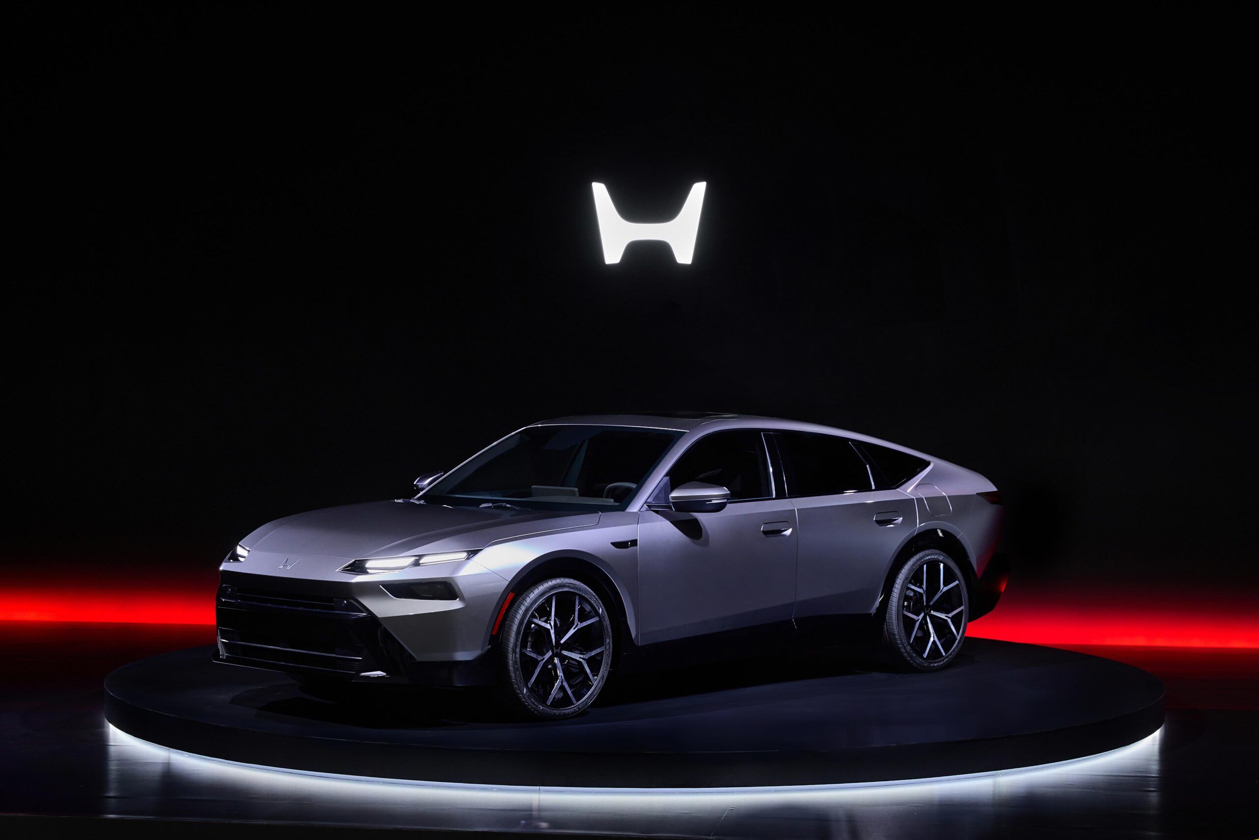 A prototype of a hybrid Honda Accord sedan