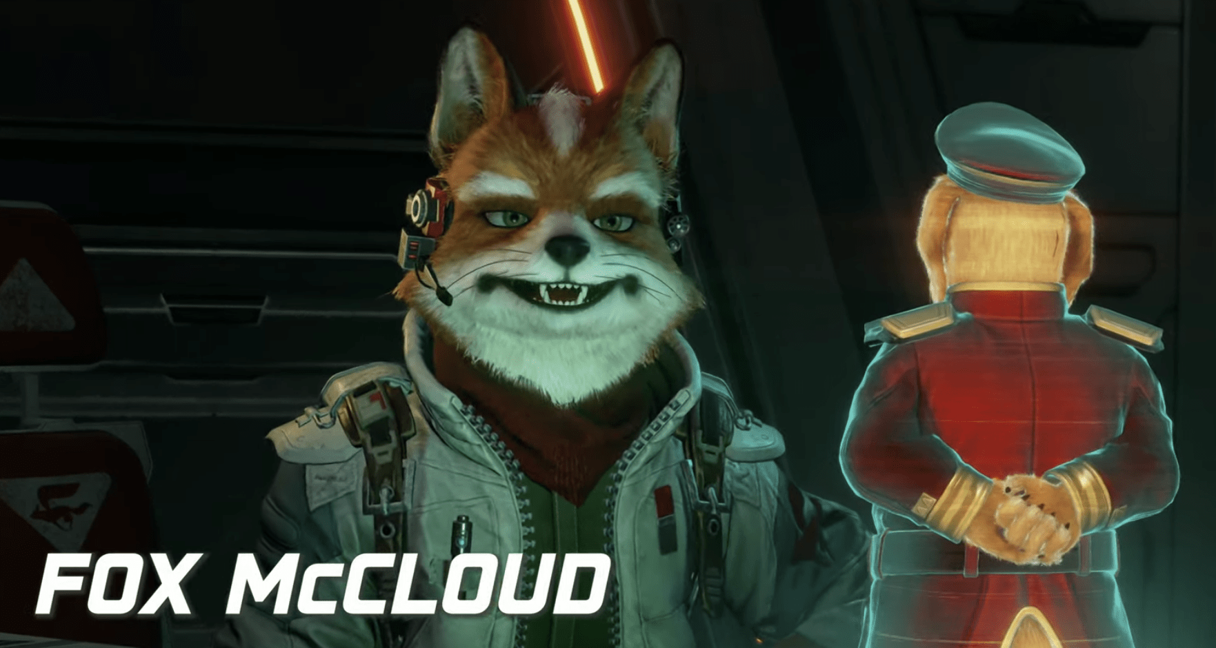 A screenshot from the video game Star Fox.