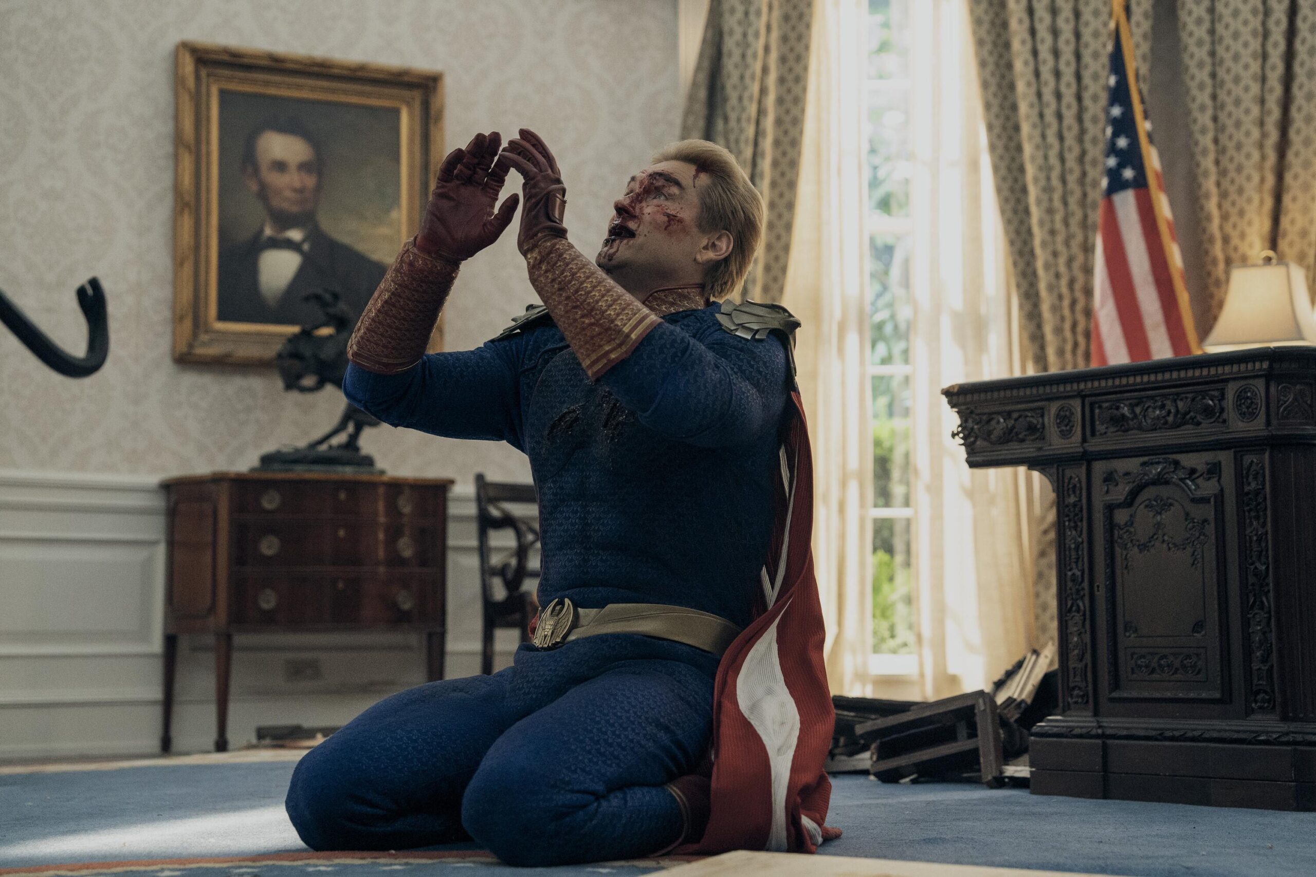 A still photo from the TV series The Boys.