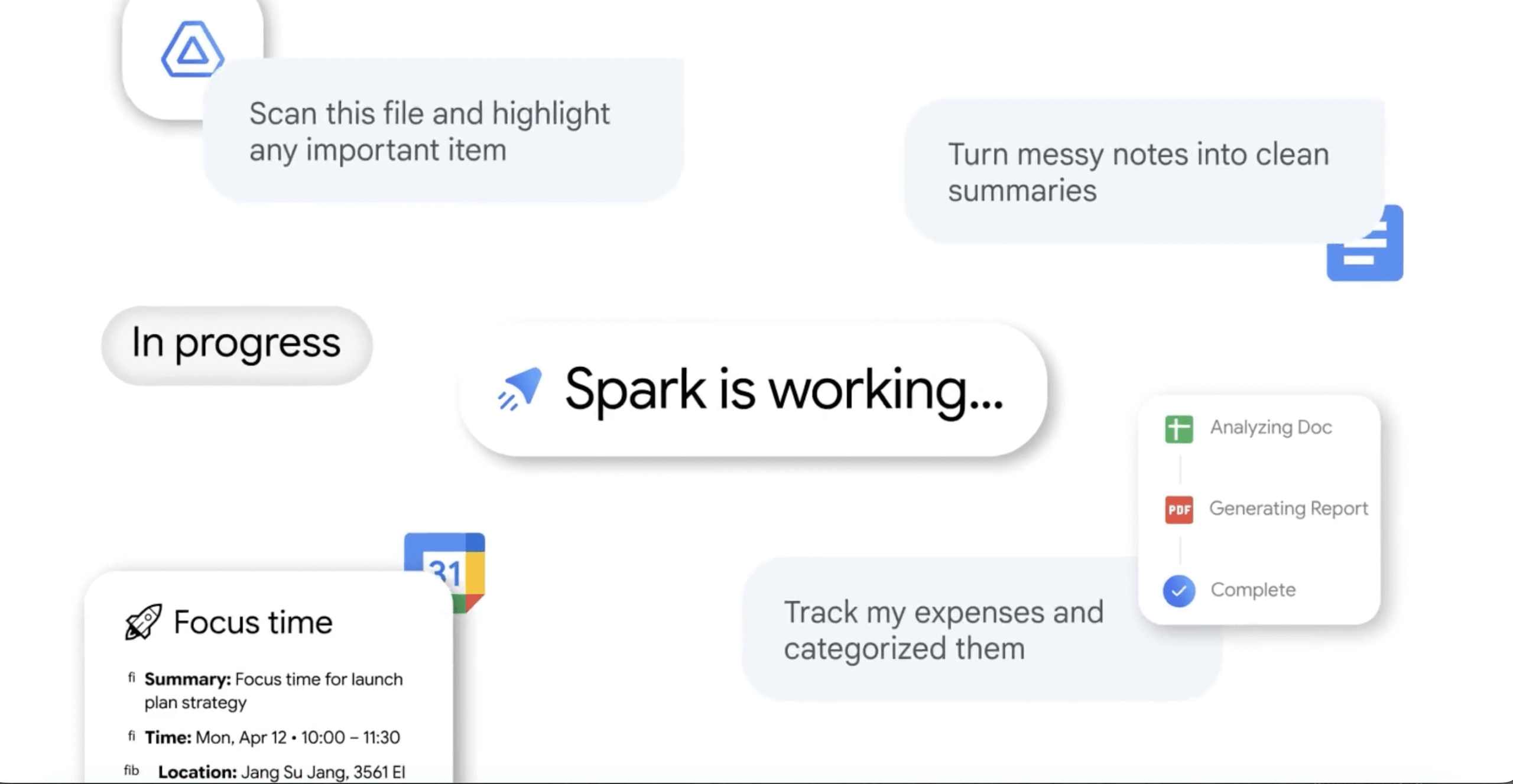 A Gemini Spark graphic
