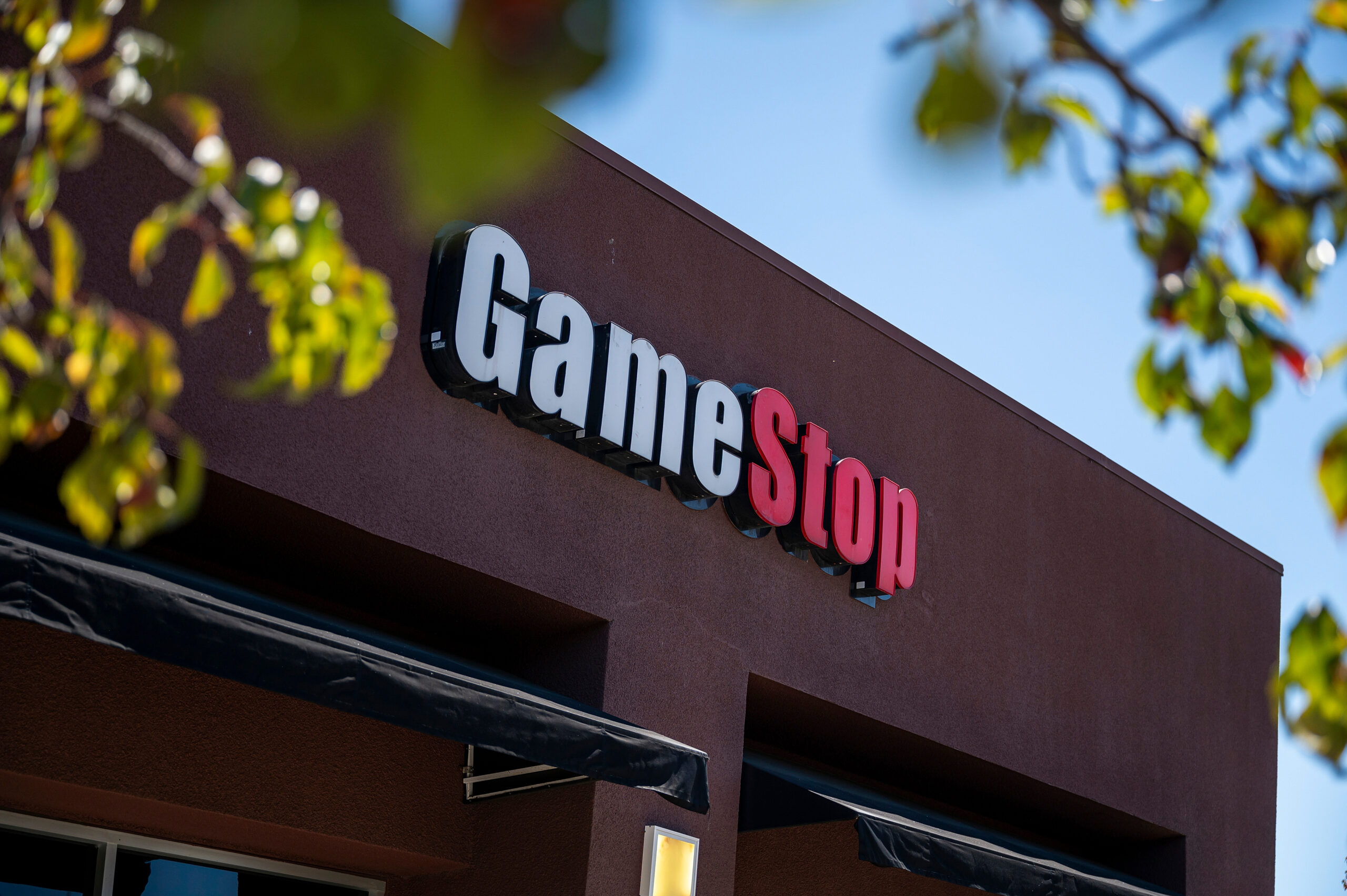 A photo of a GameStop storefront