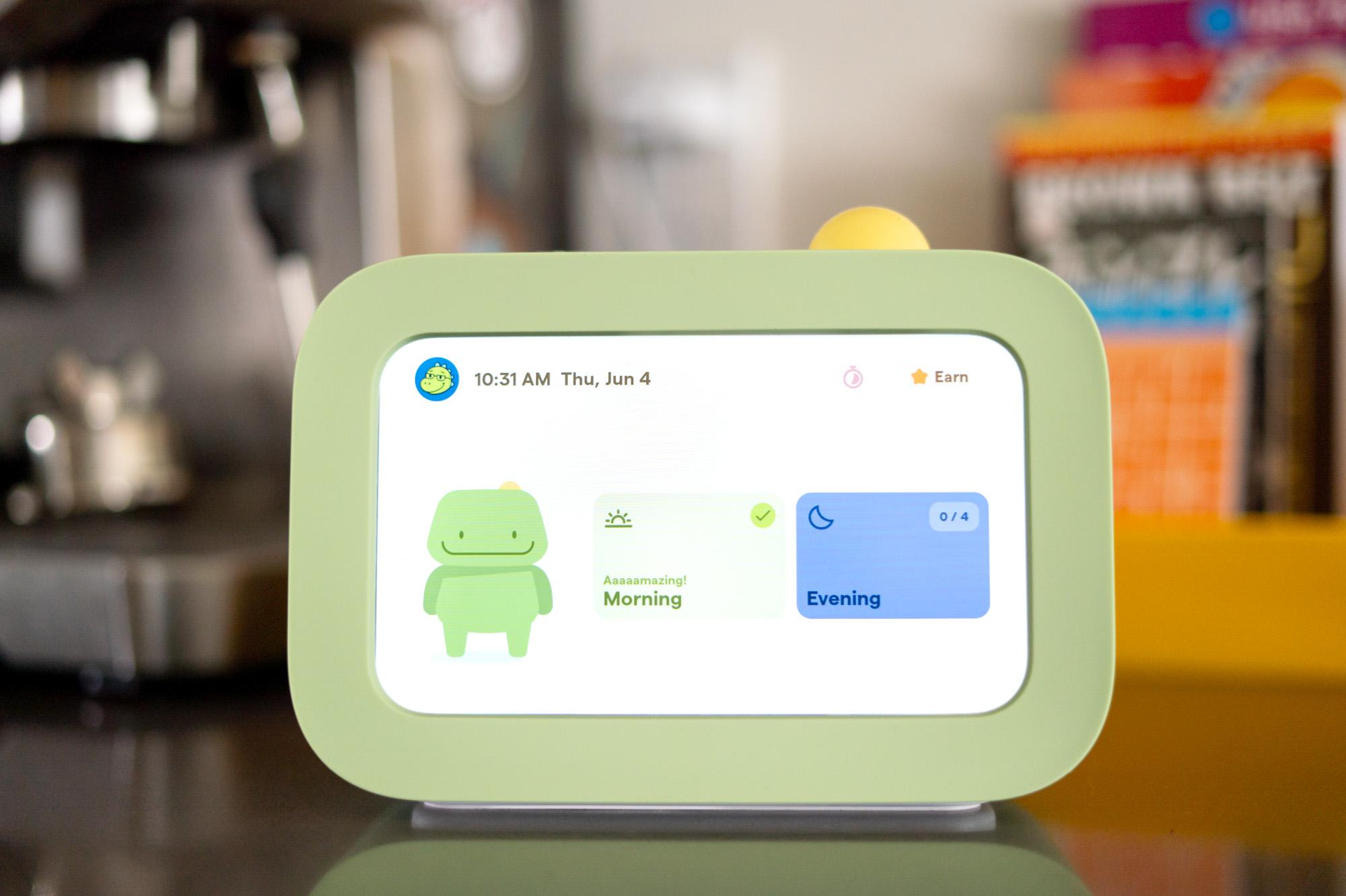 Skylight Buddy chore tracking device on a counter