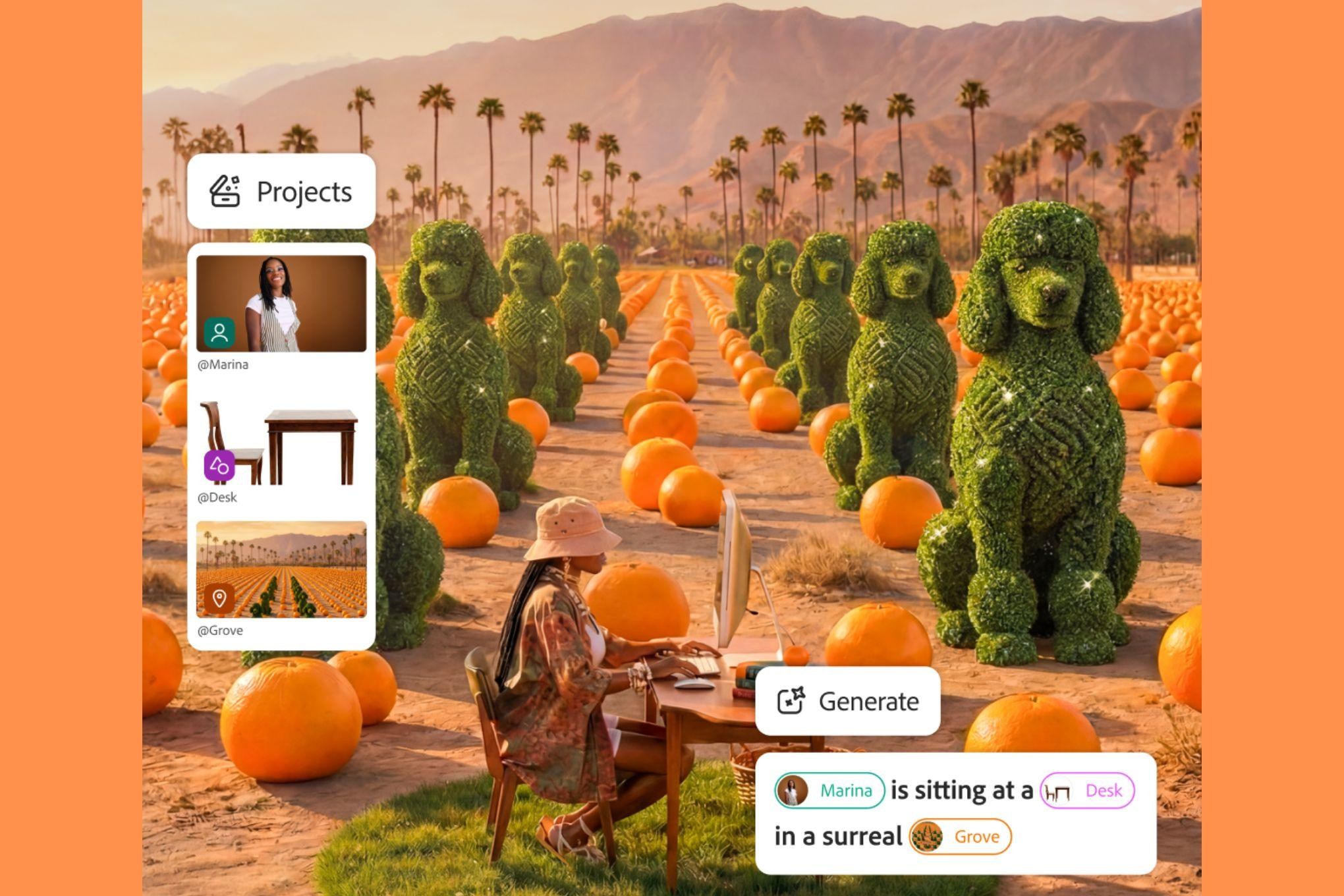 The new Elements feature for Adobe’s Firefly AI studio.