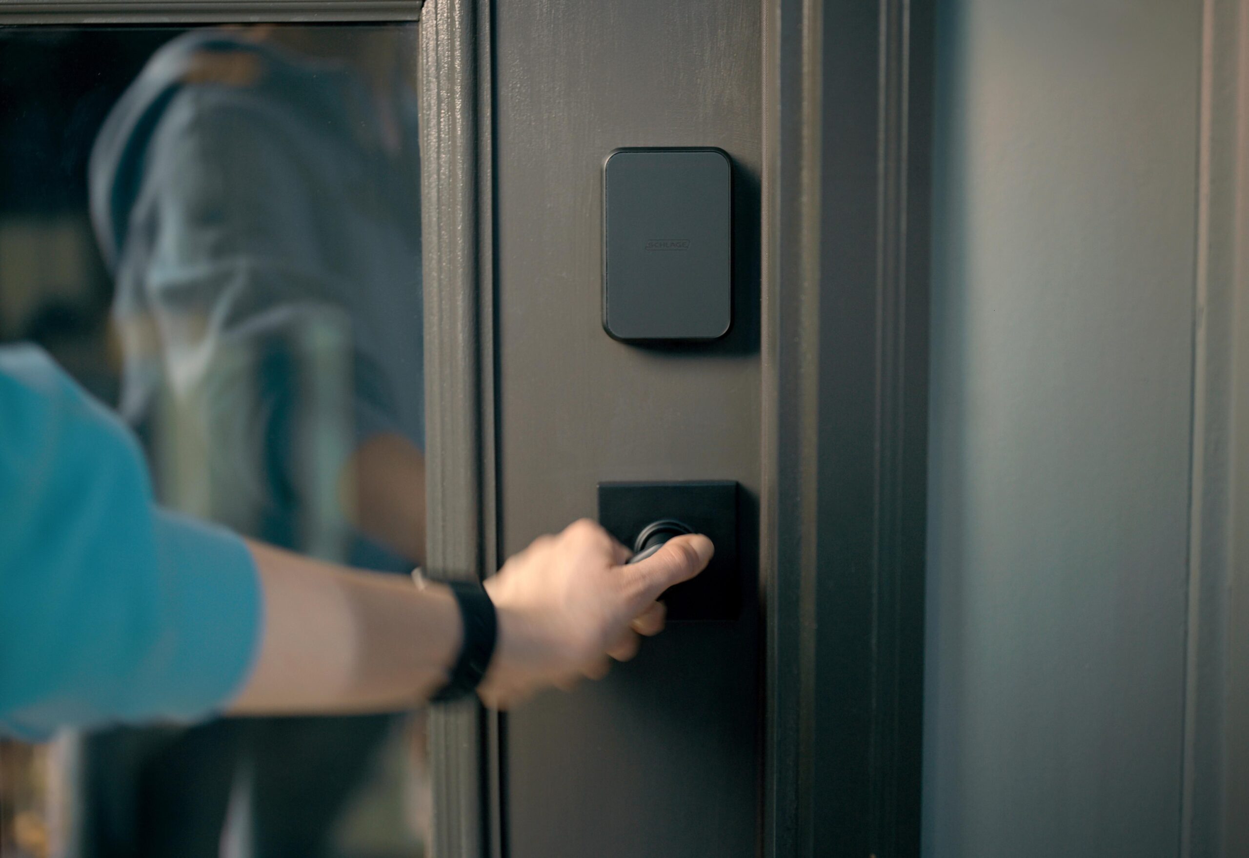 The Schlage Sense Pro smart lock.
