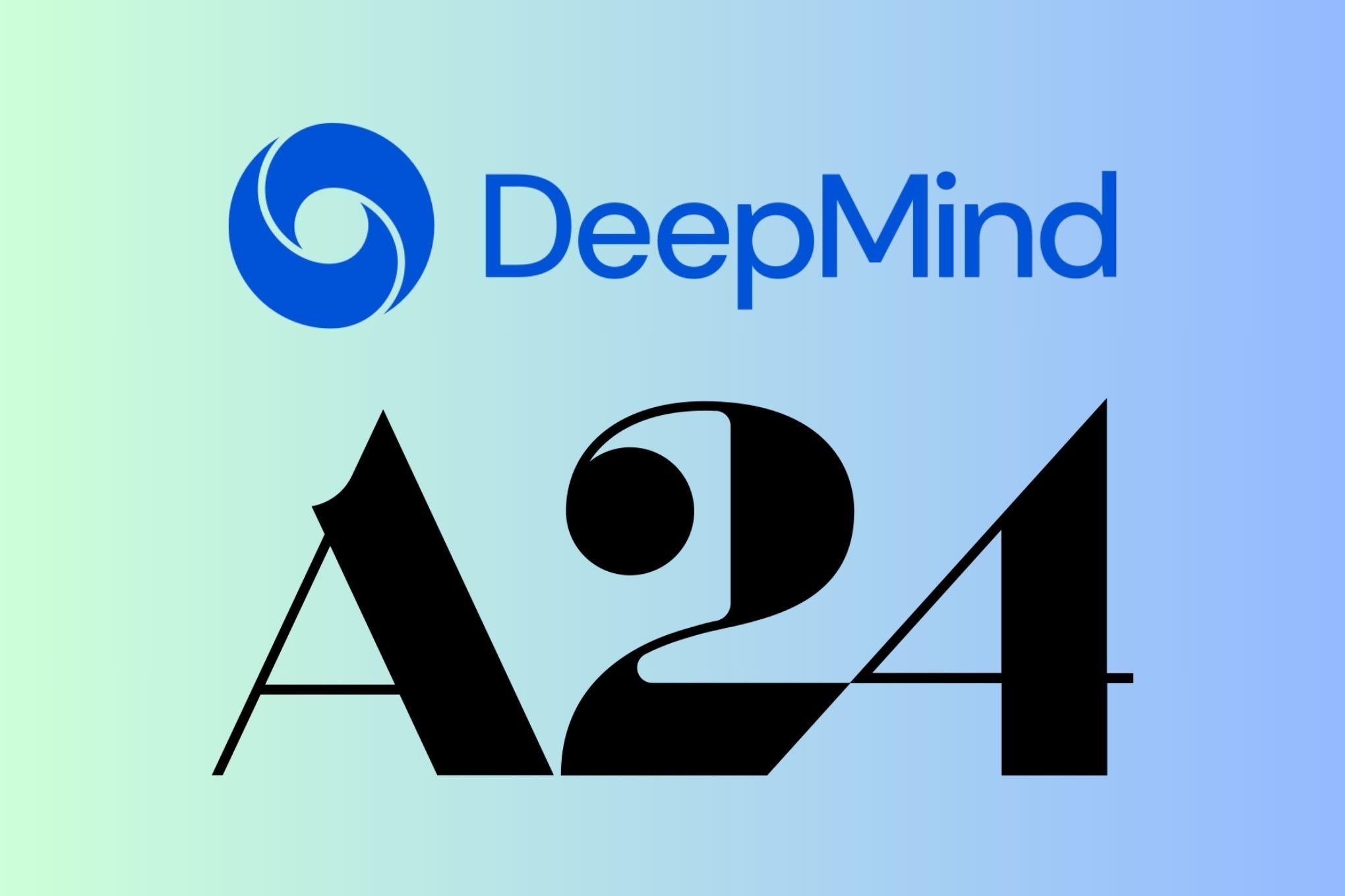 The Google DeepMind and A24 studio logos