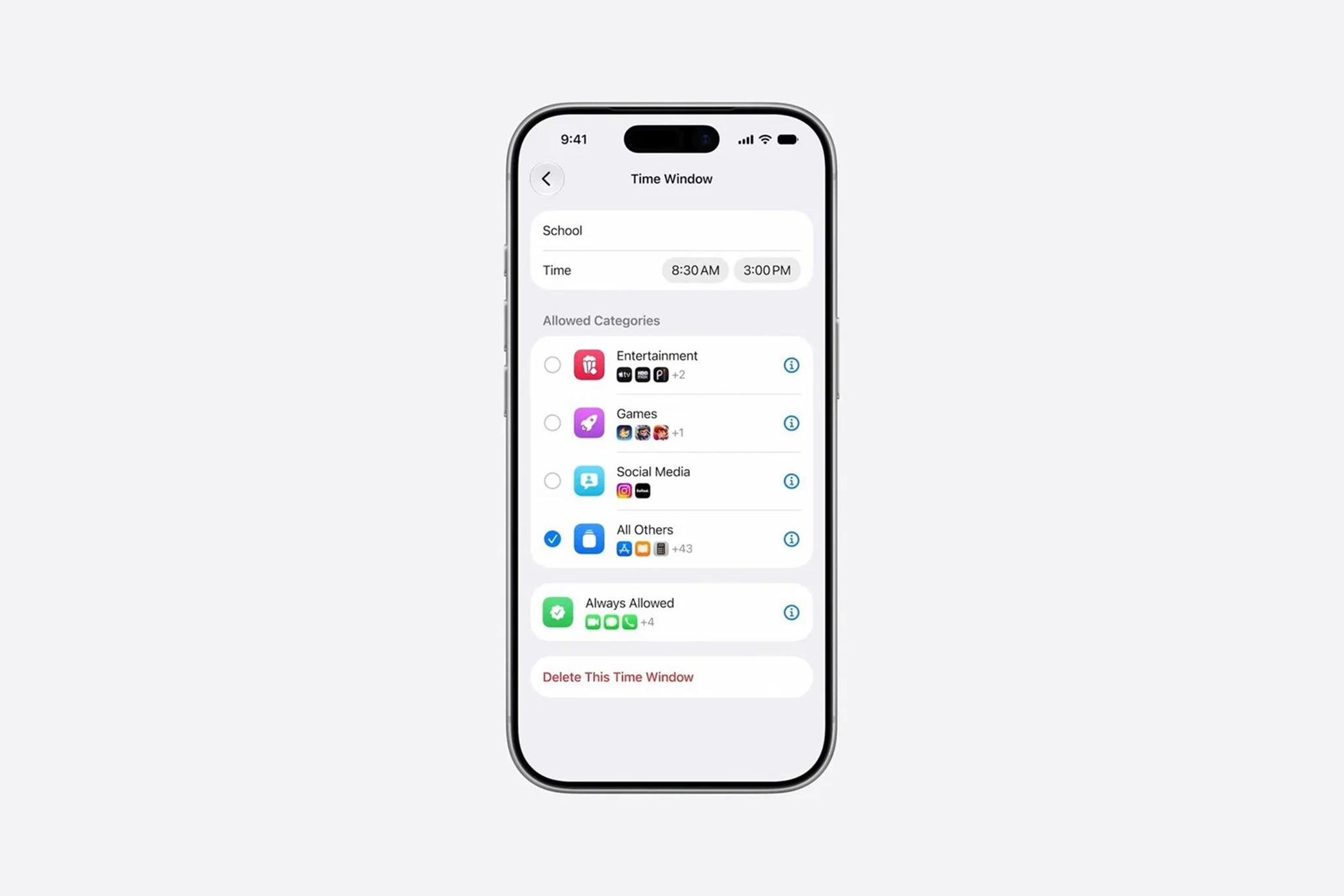 Apple’s Screen Time redesign.