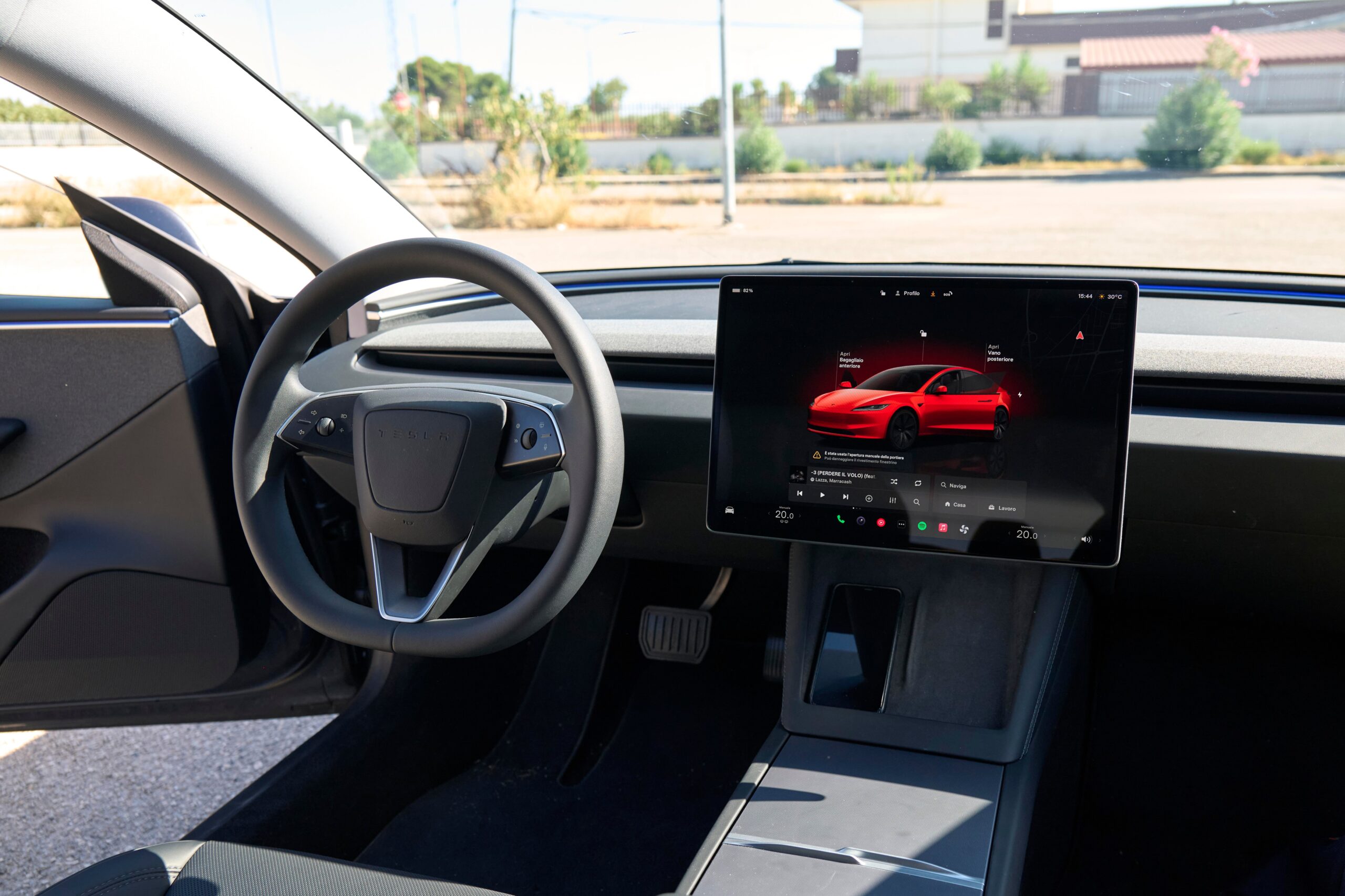 Interior of the Tesla Model 3