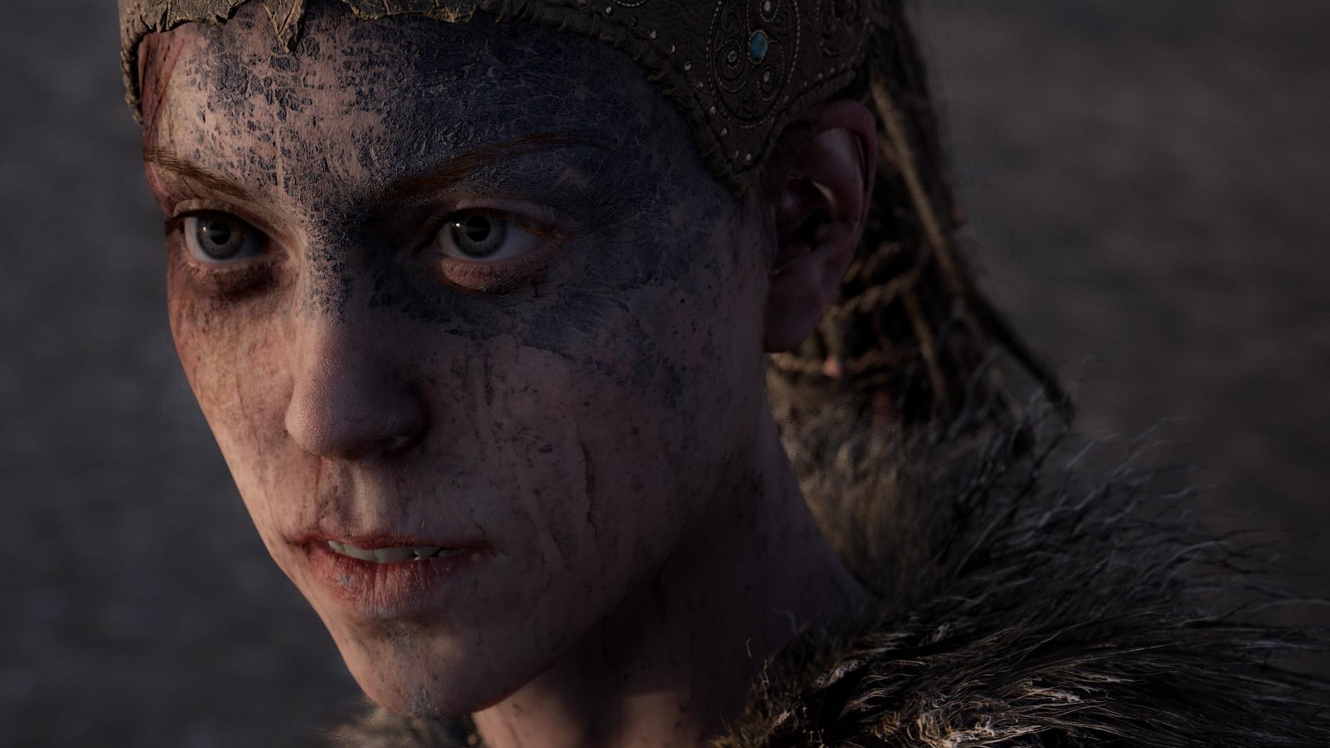 A screenshot from Hellblade.