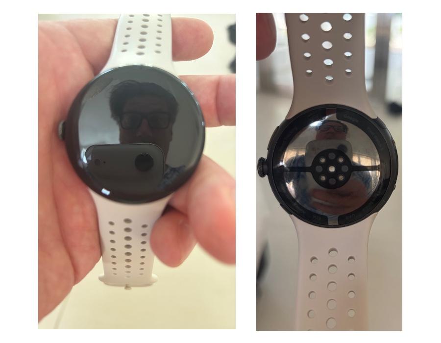 Images showing what is claimed to be the Pixel Watch 5