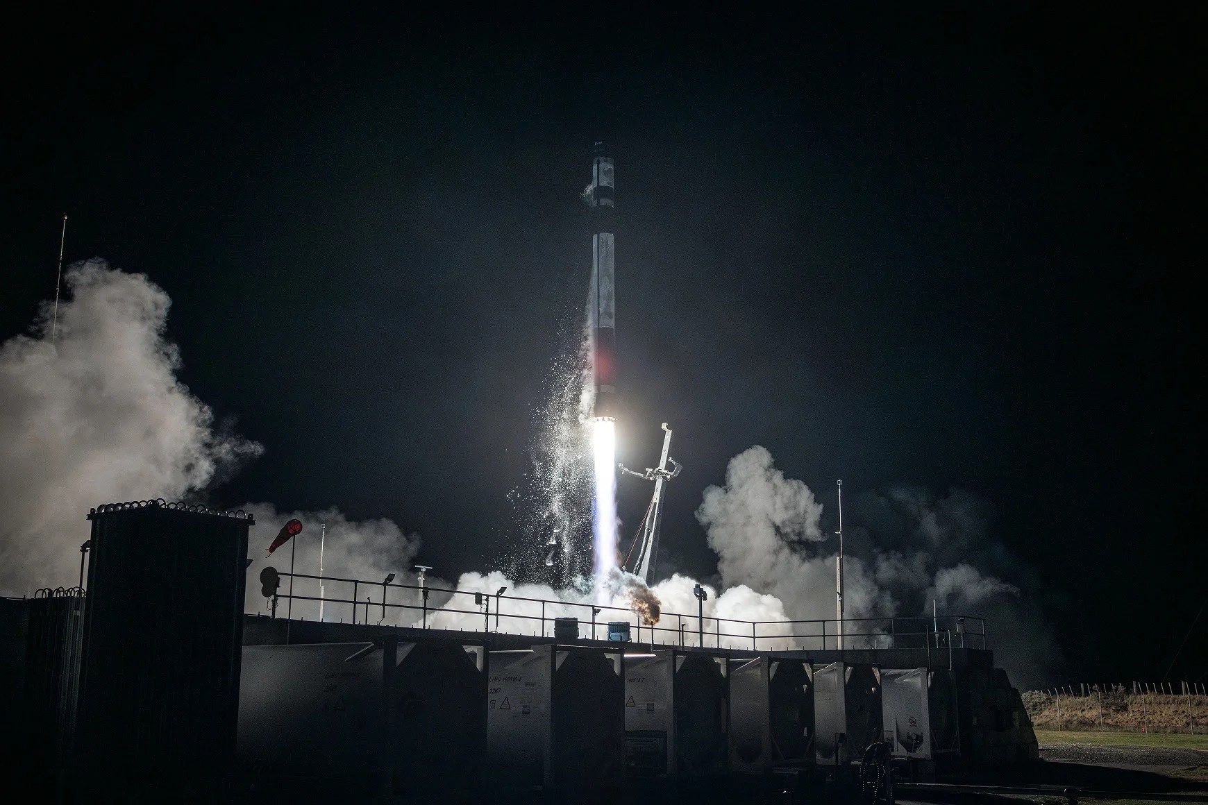 A photo of a RocketLab launch