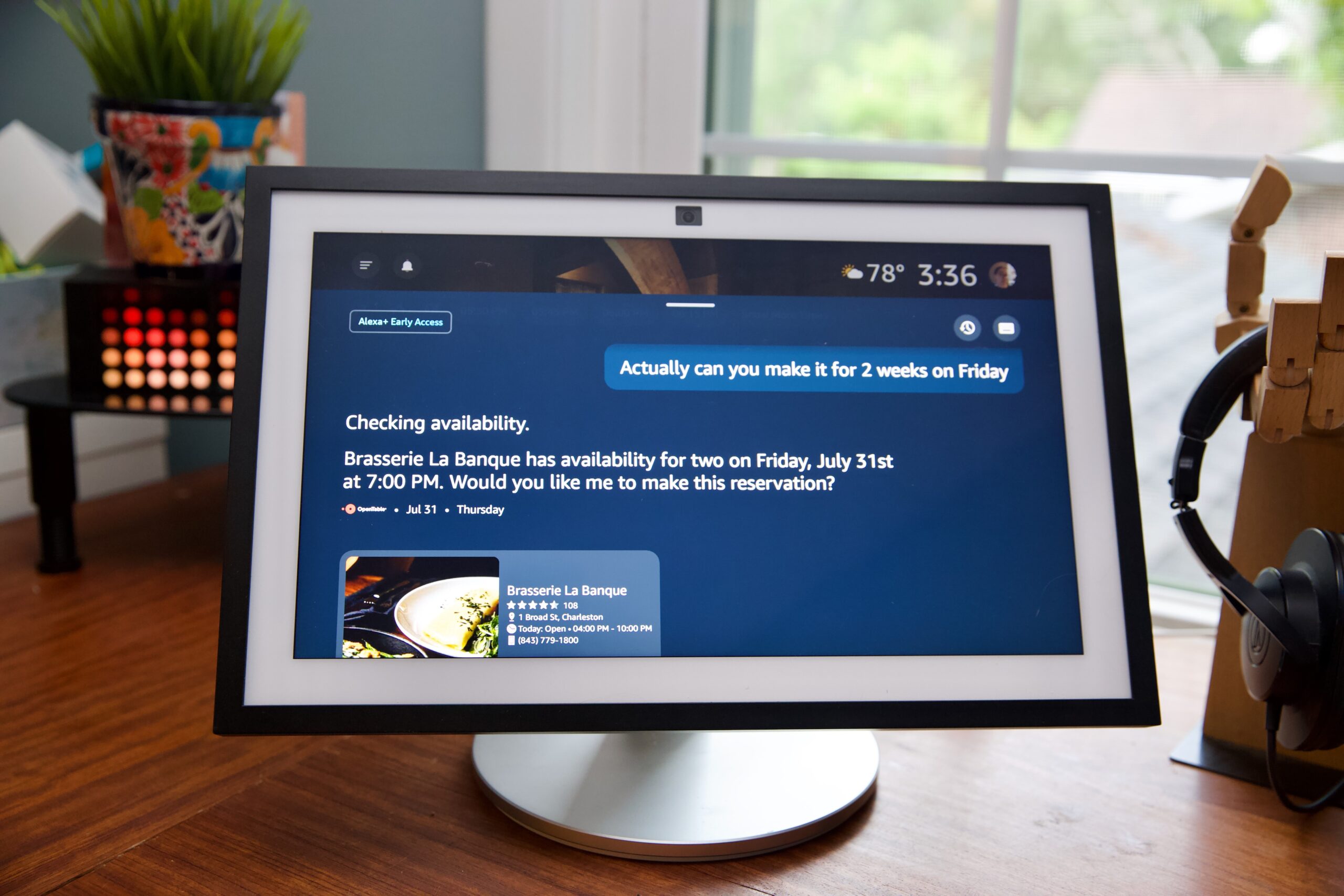Alexa Plus on an Echo Show 15