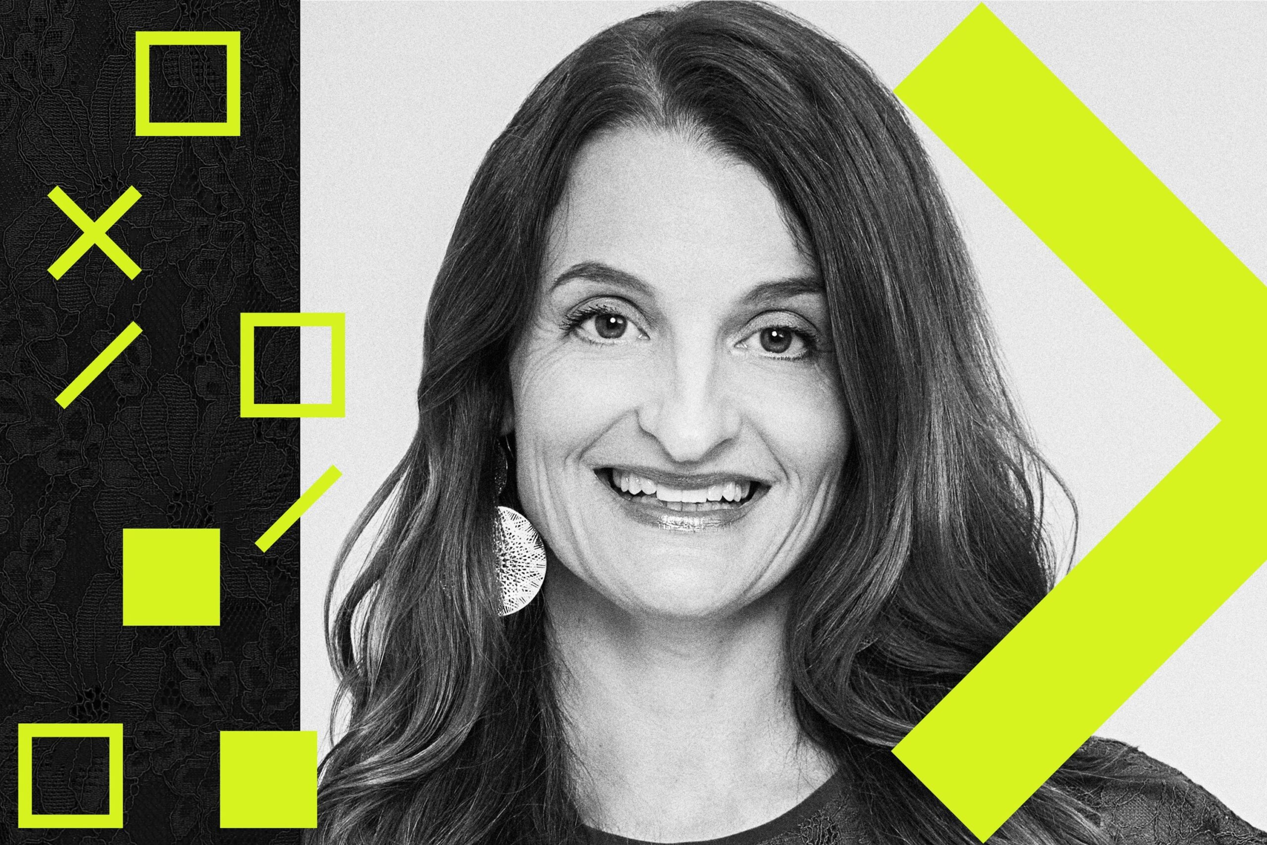A photo illustration of Digitas CEO Amy Lanzi.