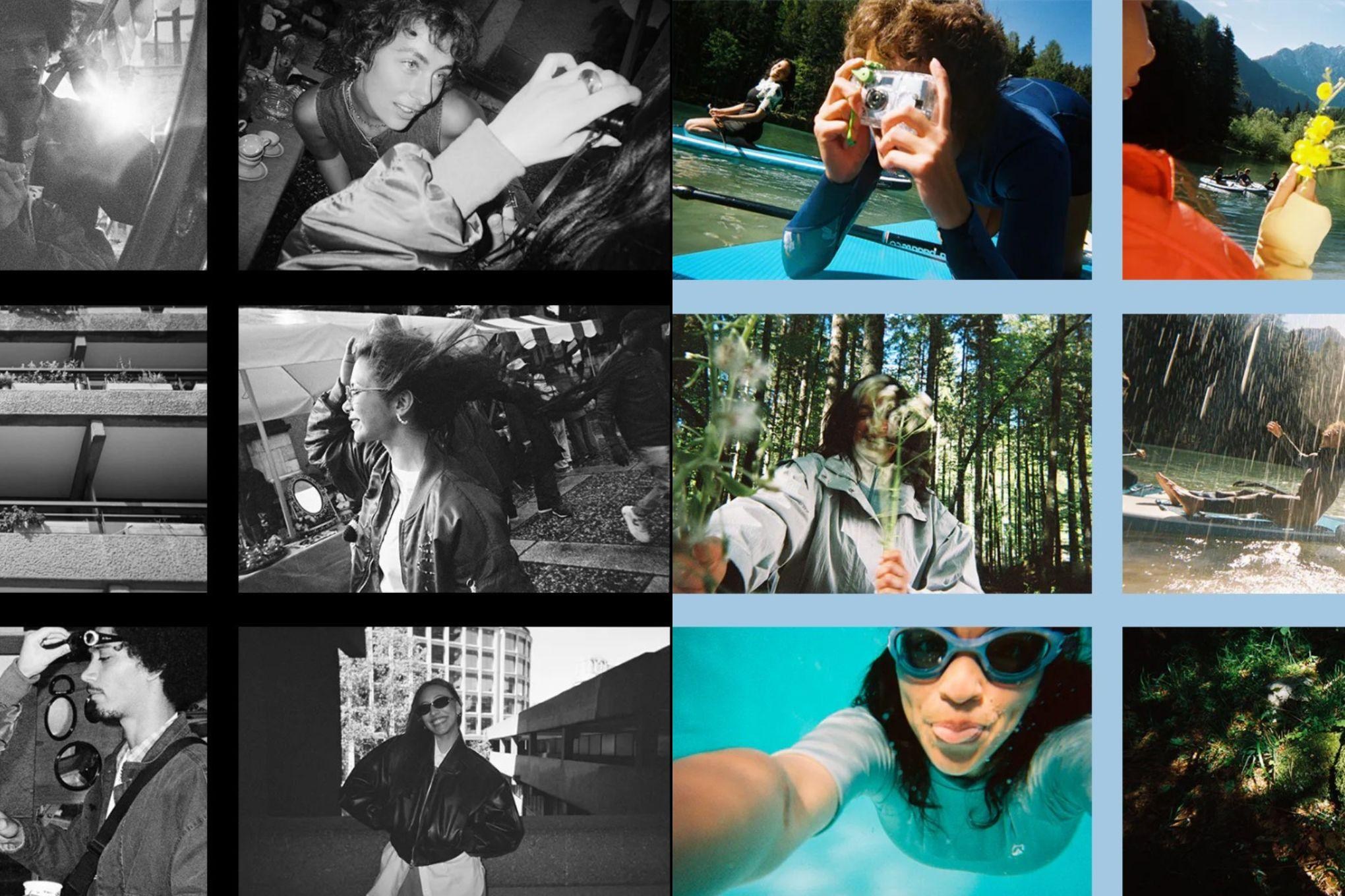 Examples of photographs taken on the upcoming Fujifilm Active, and Fujifilm Black and White QuickSnap cameras.