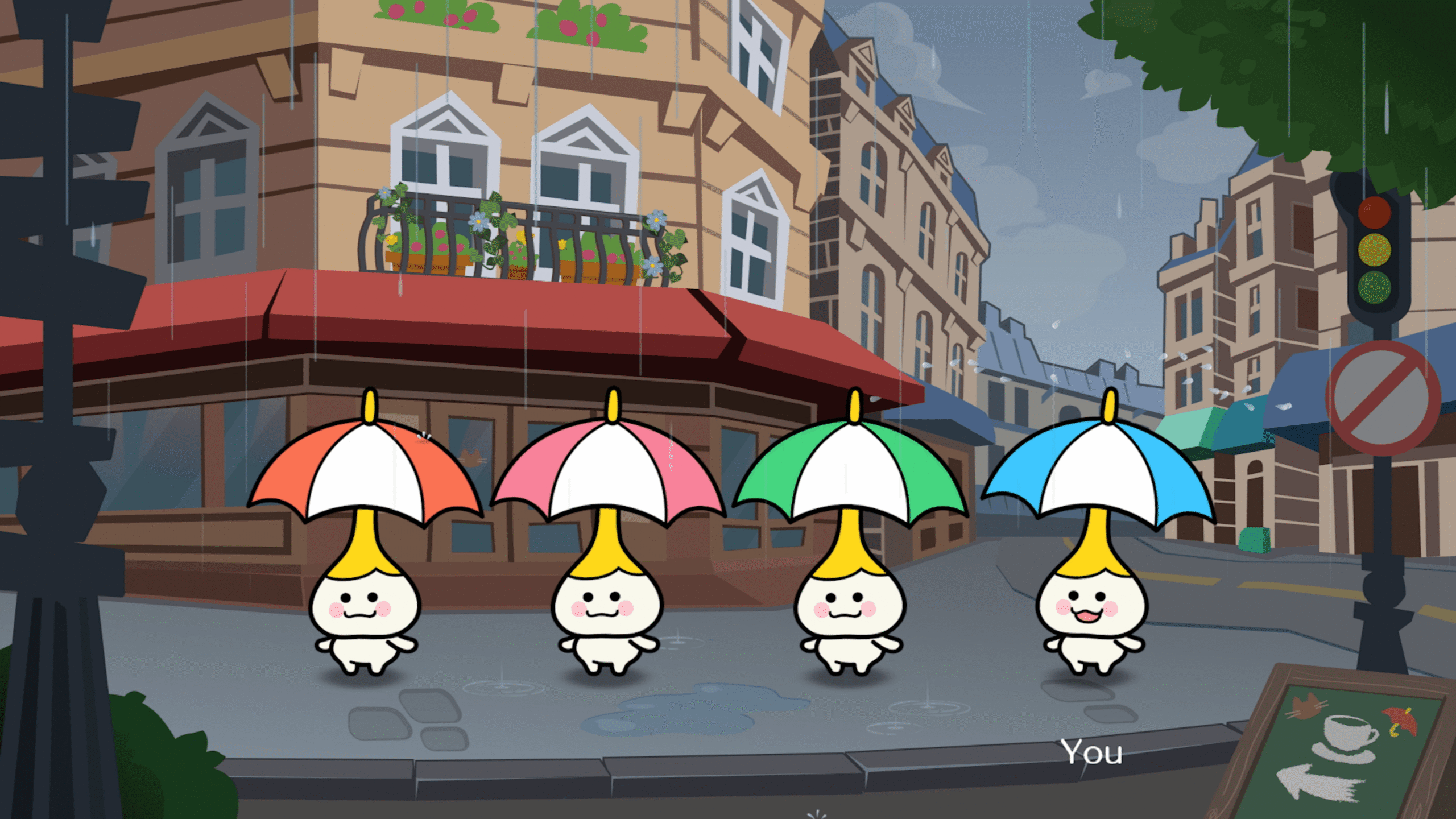A screenshot from the video game Rhythm Heaven Groove.