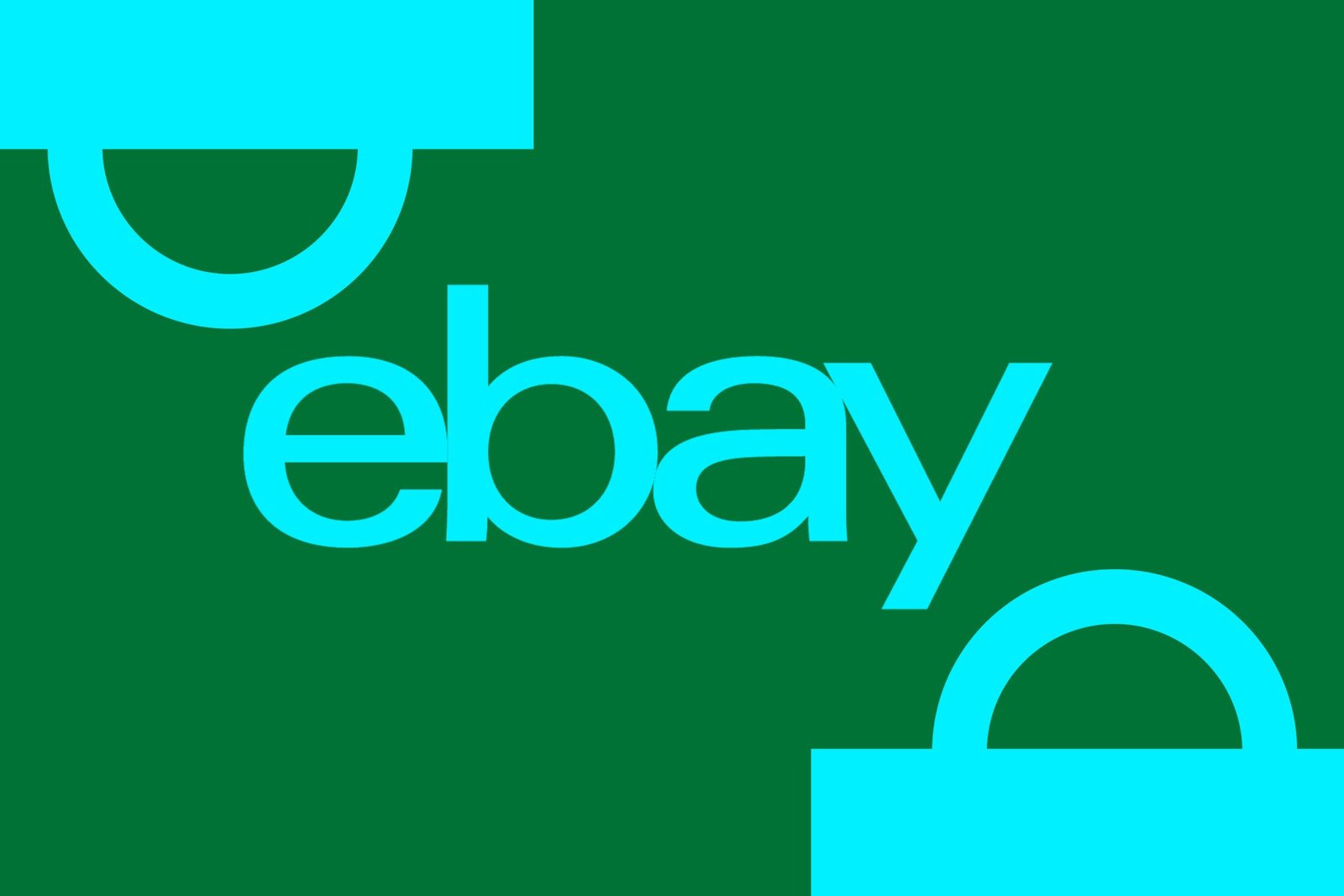 Illustration showing the Ebay logo.