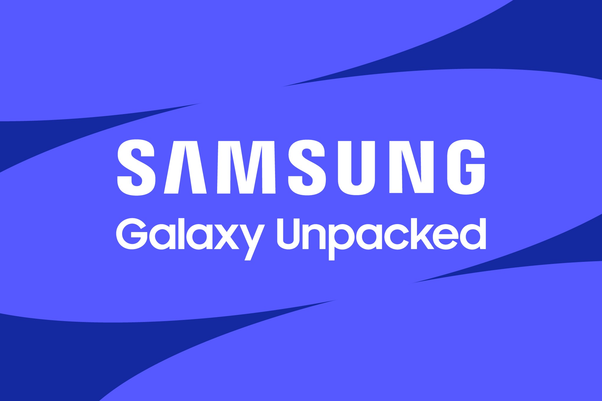 Vector illustration of the logo for Samsung Galaxy Unpacked.