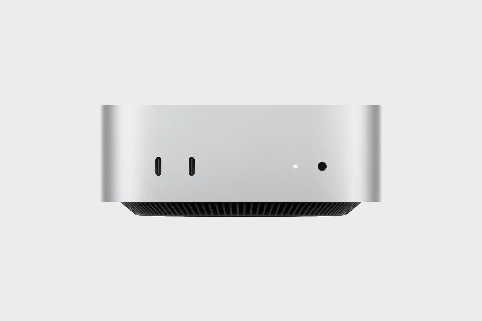 An M6 Mac Mini against a white background.