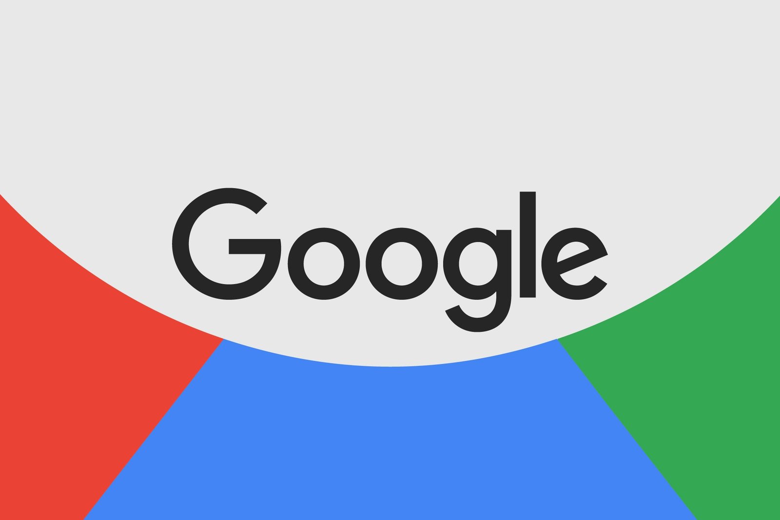 The Google logo on a white, red, blue, and green background.