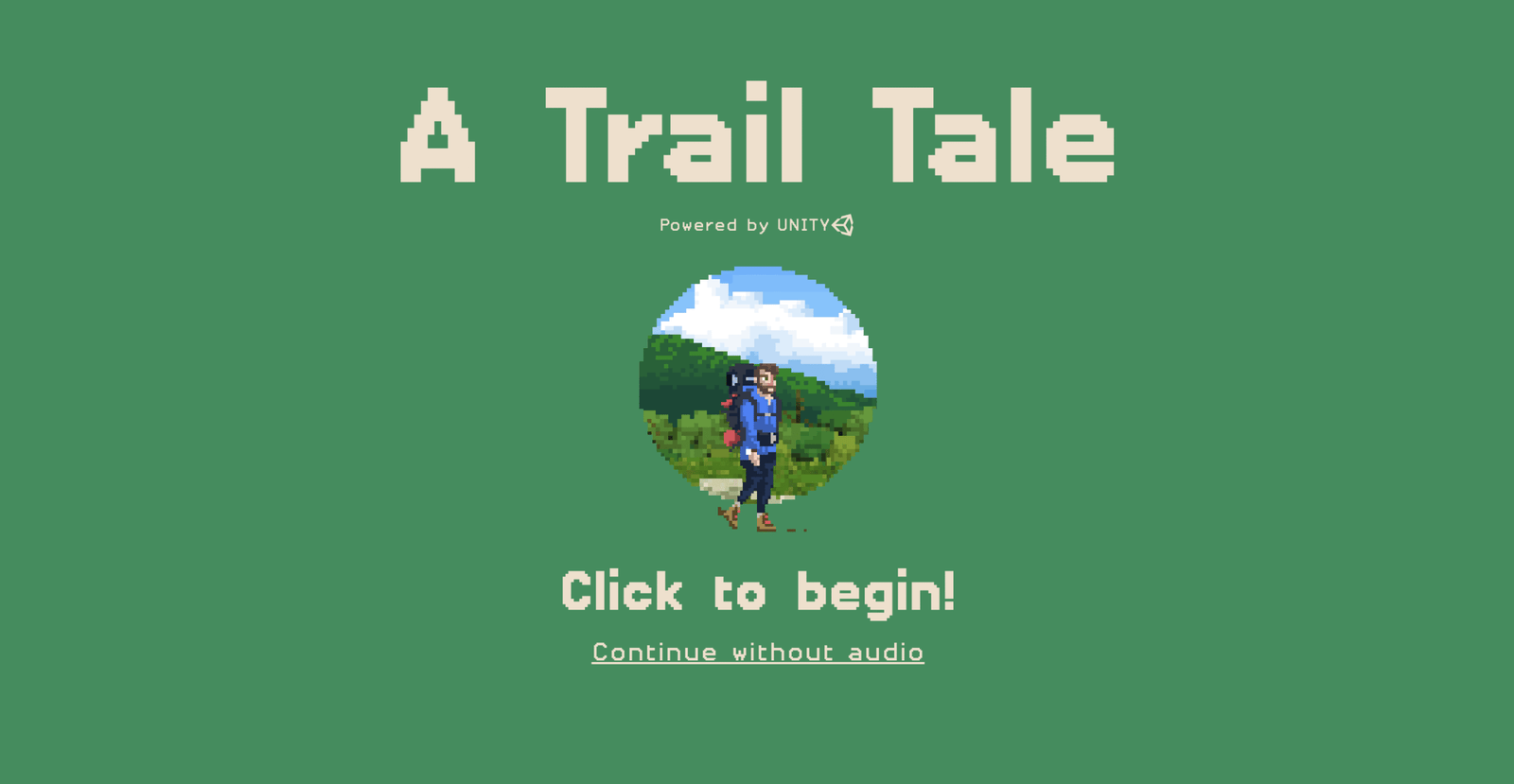 A screenshot from A Trail Tale - a beautiful pixel art trail journal of the Appalachian Trail.