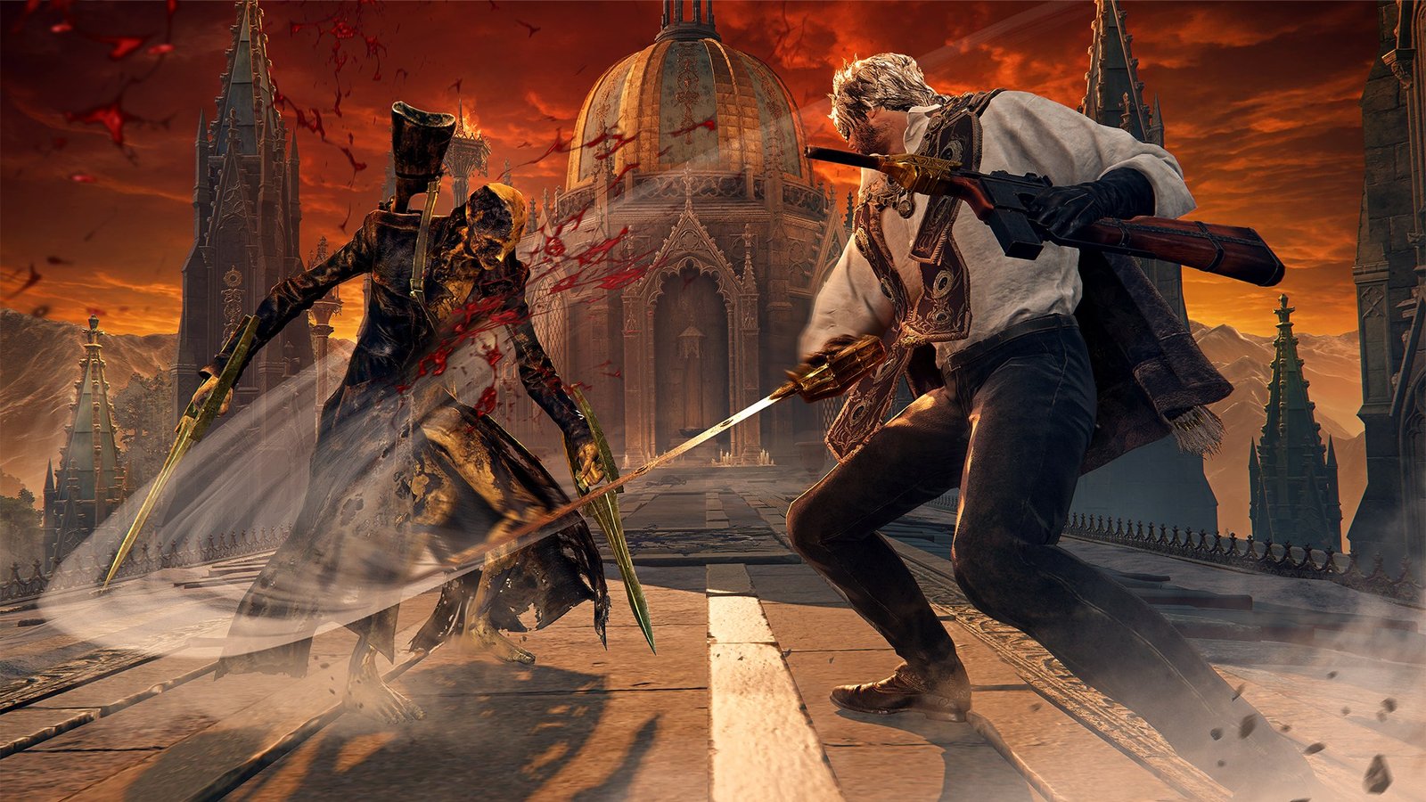A screenshot from the video game The Duskbloods.