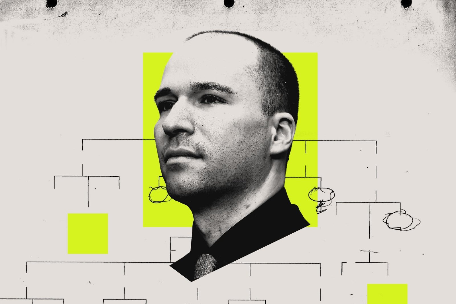 A photo illustration of OpenAI president and cofounder Greg Brockman.