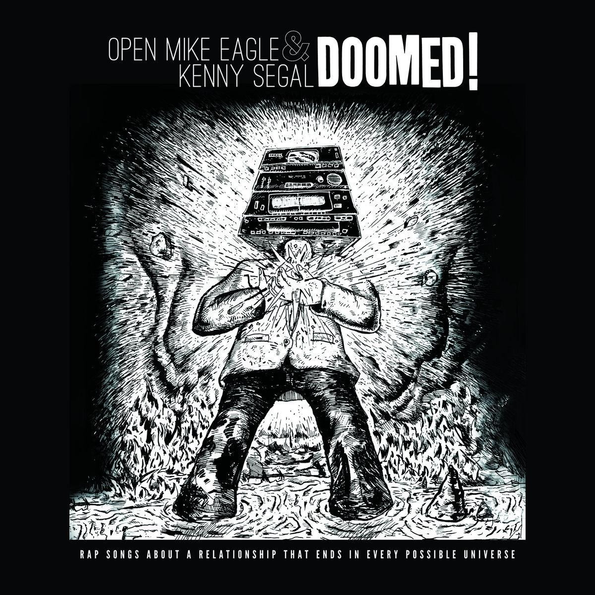 The cover of Open Mike Eagle and Kenny Segal’s Doomed!