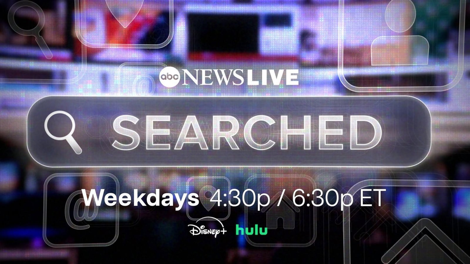 A graphic showing the ABC News Live “Searched” logo