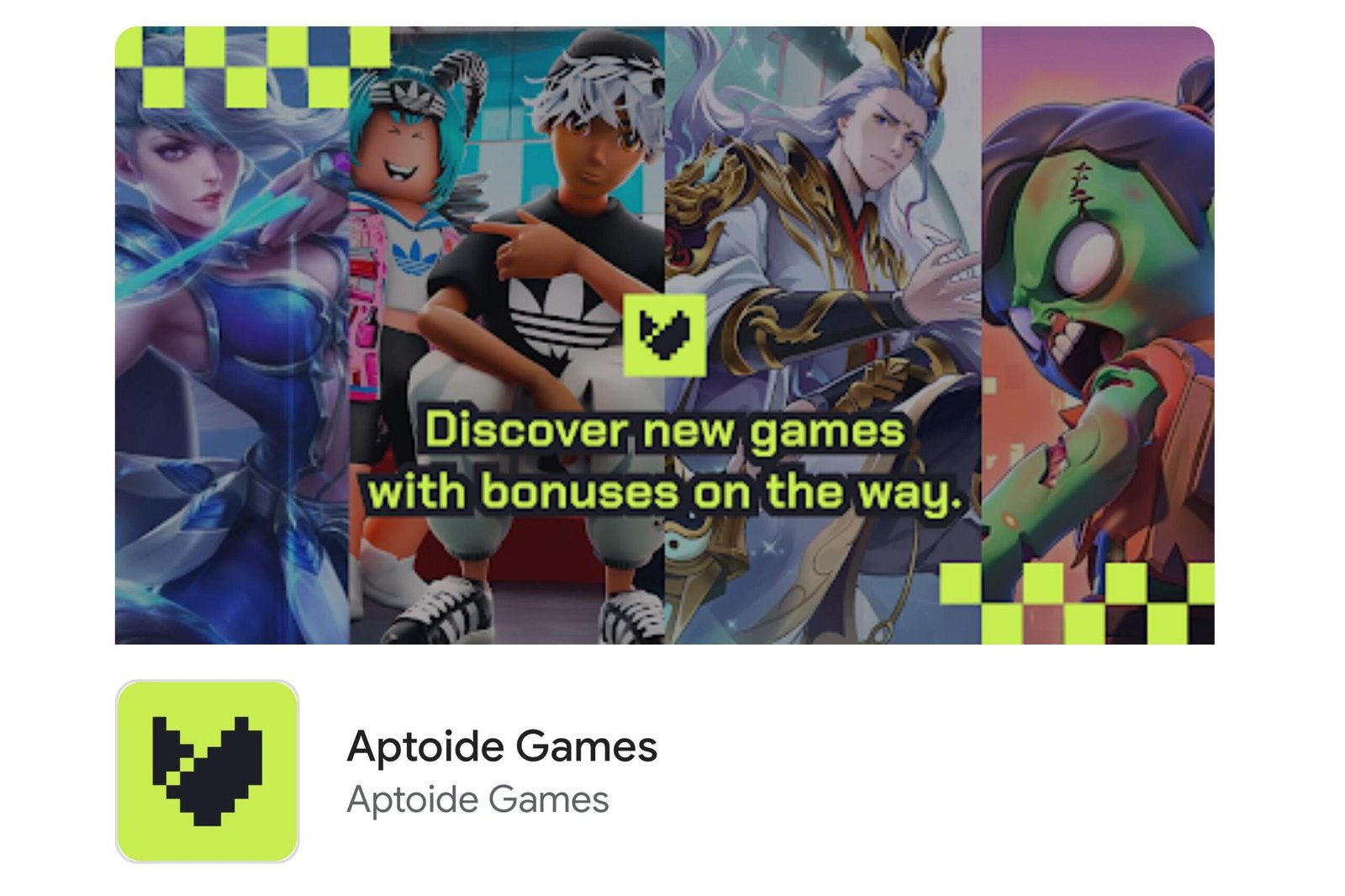 Screenshot of Aptoide Games as seen on the Play Store website