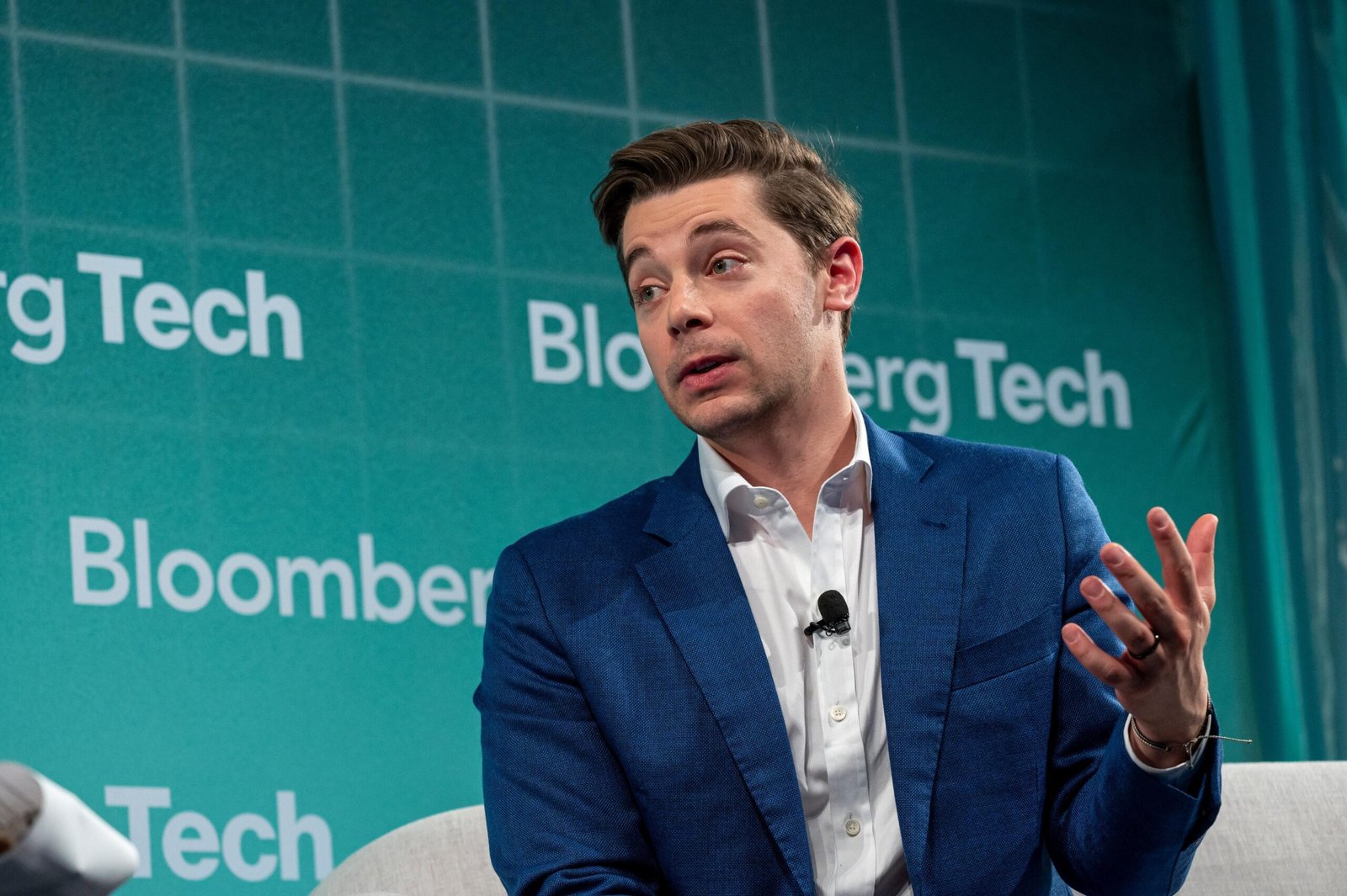 Brad Lightcap, chief operating officer of OpenAI, during the Bloomberg Technology Summit in San Francisco, California, US, on Thursday, May 9, 2024.