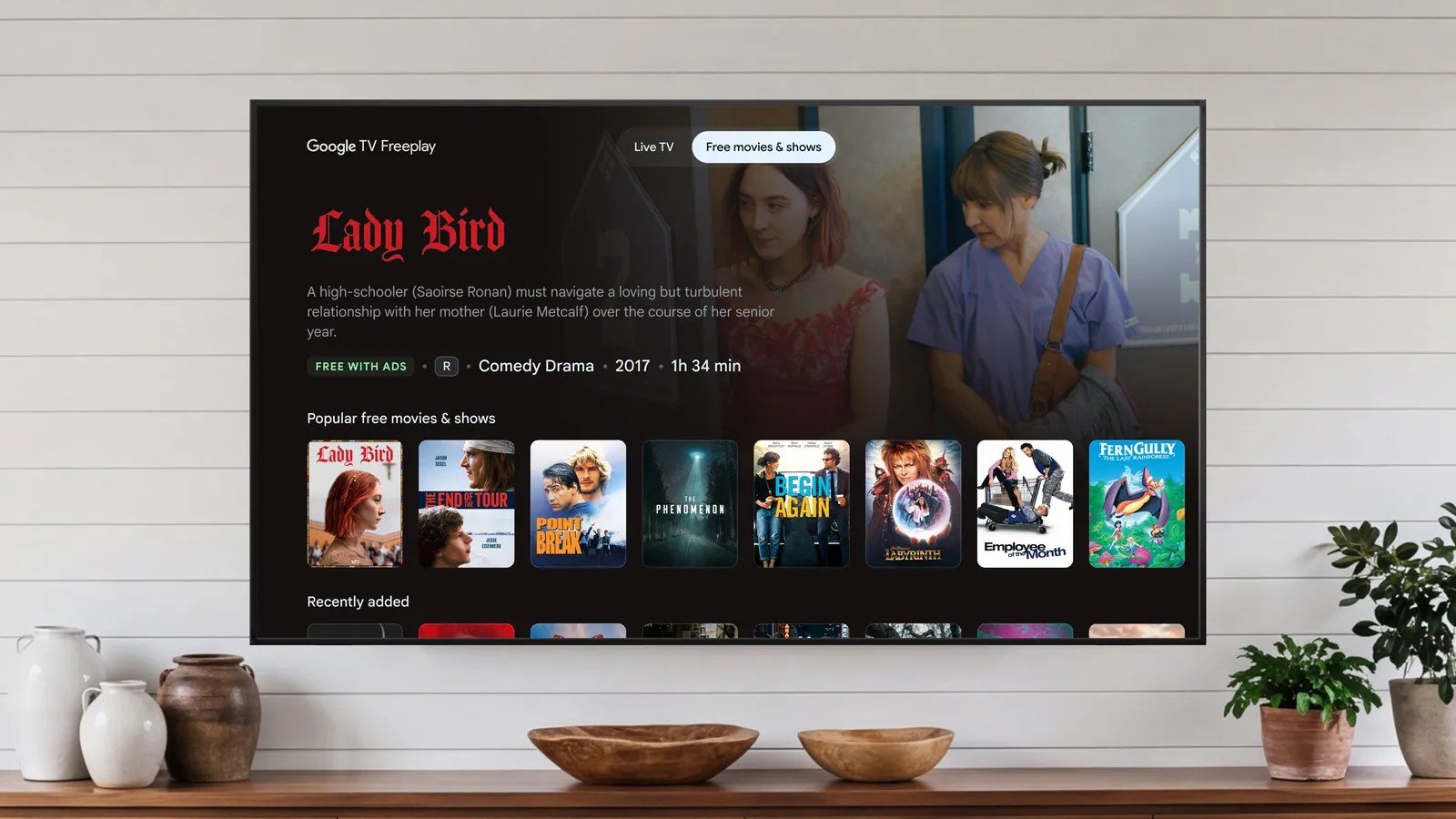 An image of Google TV Freeplay